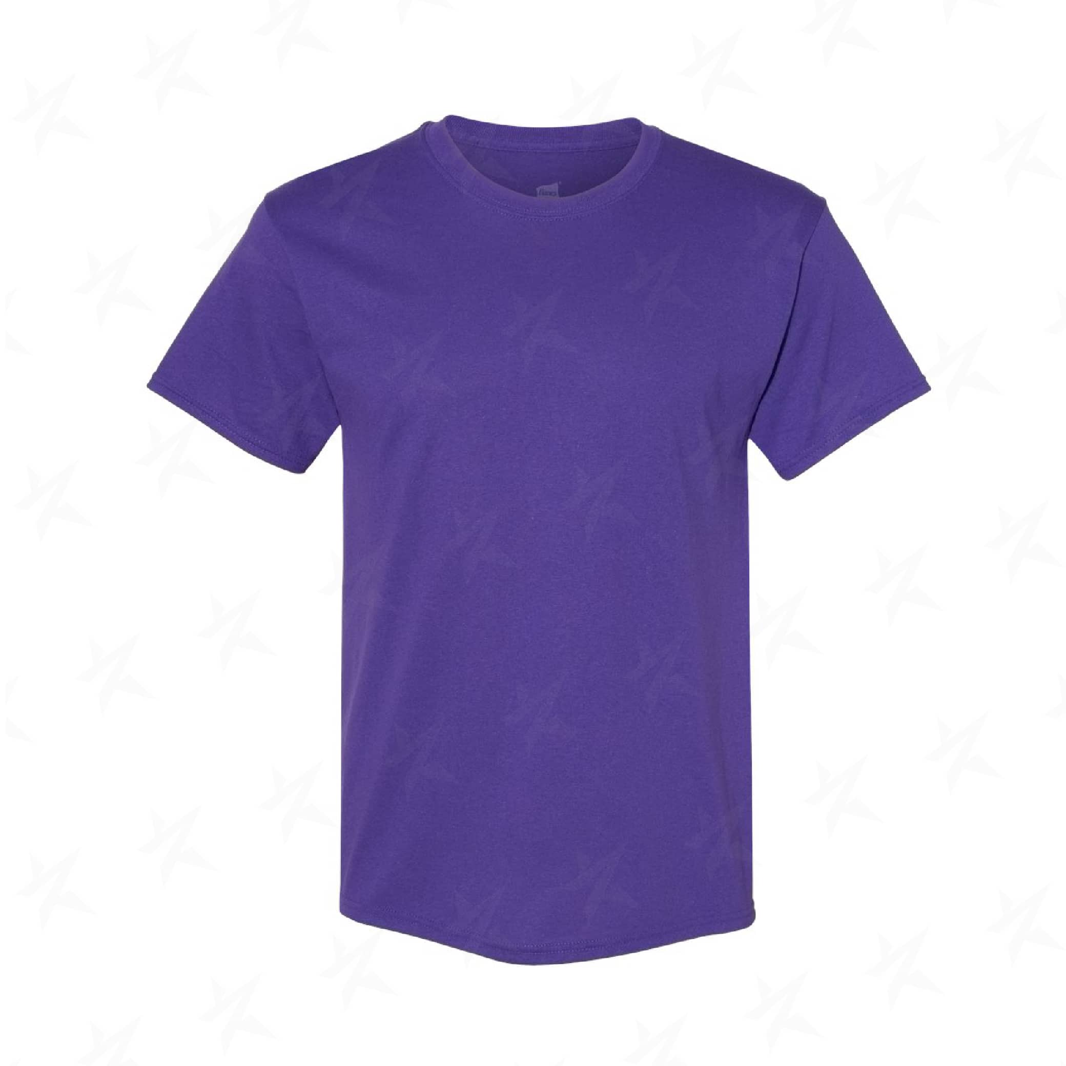 promo-hanes-ecosmart-crewneck-t-shirt-h5170-purple