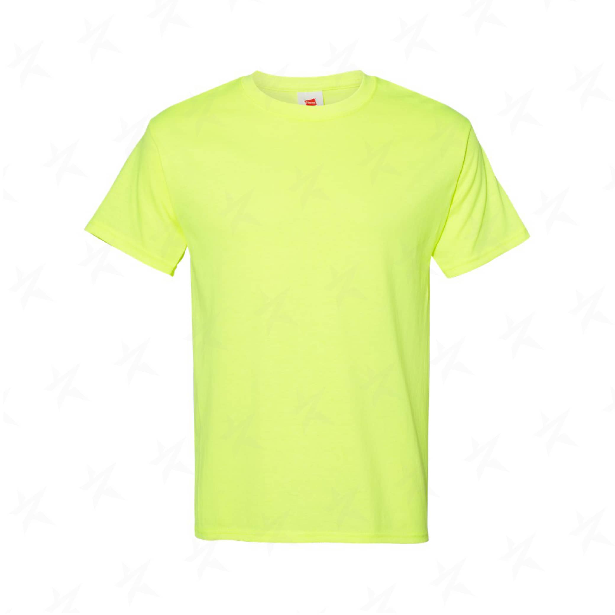 promo-hanes-ecosmart-crewneck-t-shirt-h5170-safety-green