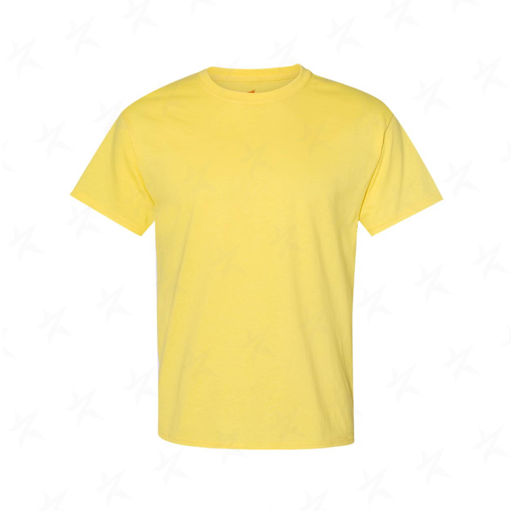 promo-hanes-ecosmart-crewneck-t-shirt-h5170-yellow