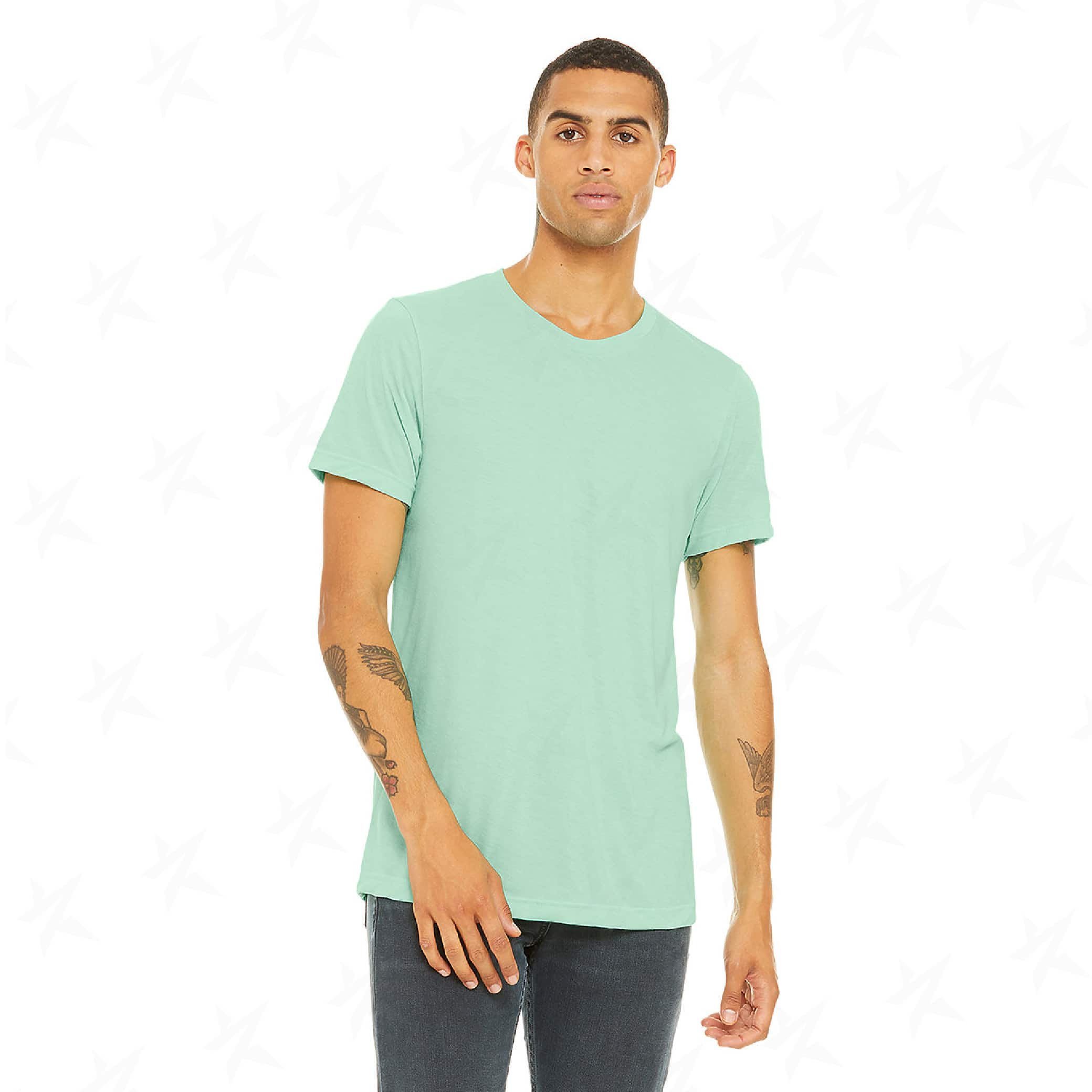 promotional-unisex-heather-cvc-t-shirt-3001cvc-heather-mint