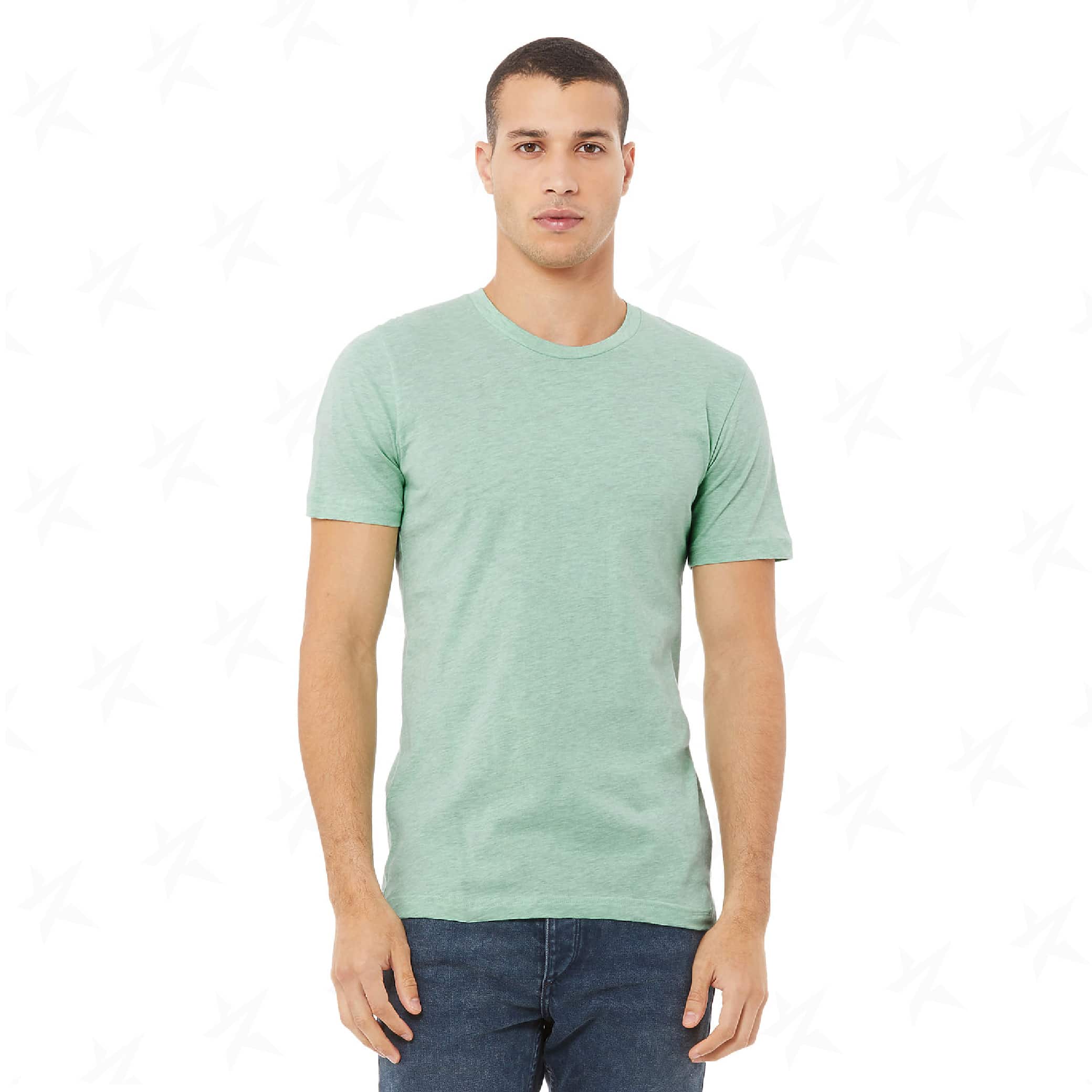 promotional-unisex-heather-cvc-t-shirt-3001cvc-heather-prism-mint