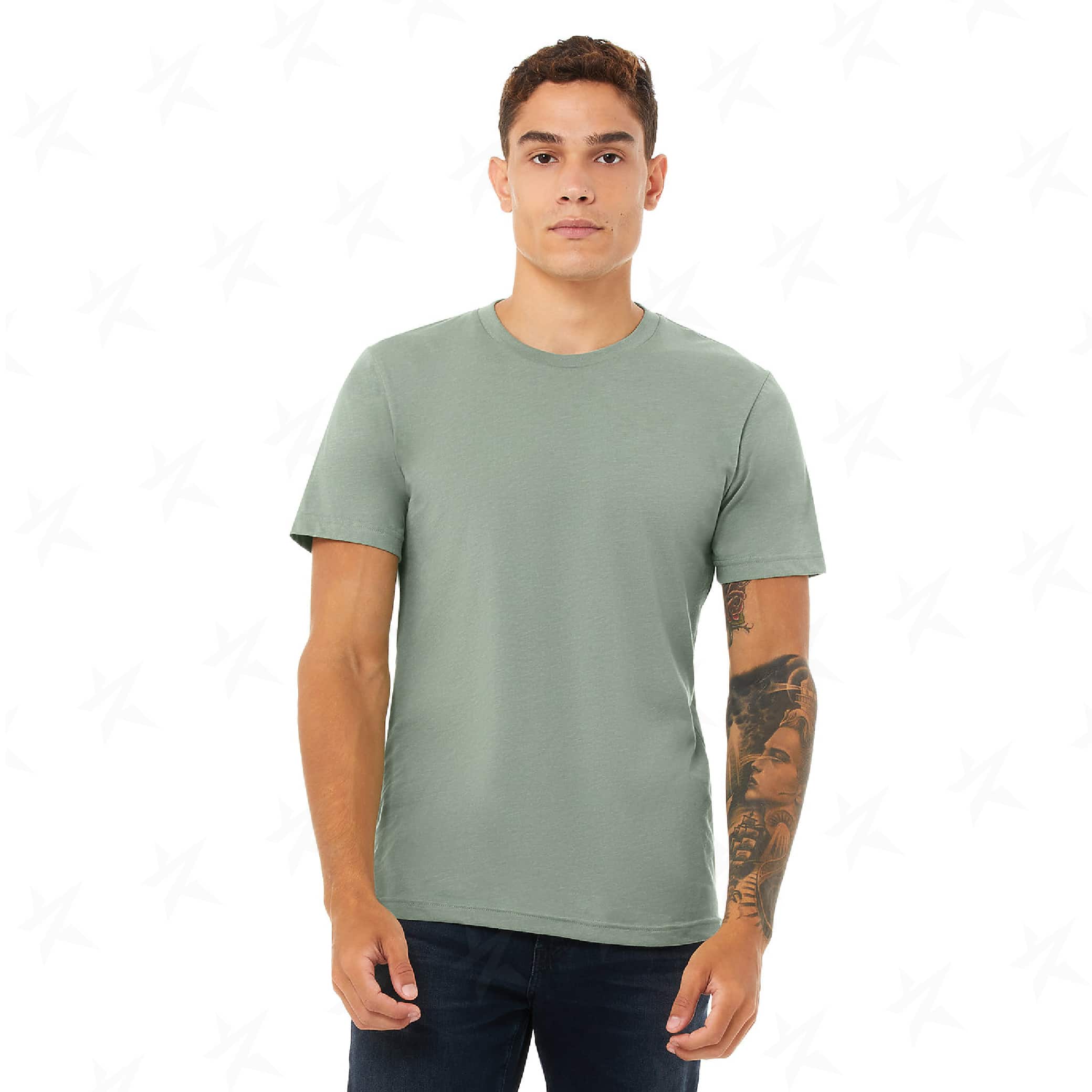 promotional-unisex-heather-cvc-t-shirt-3001cvc-heather-sage