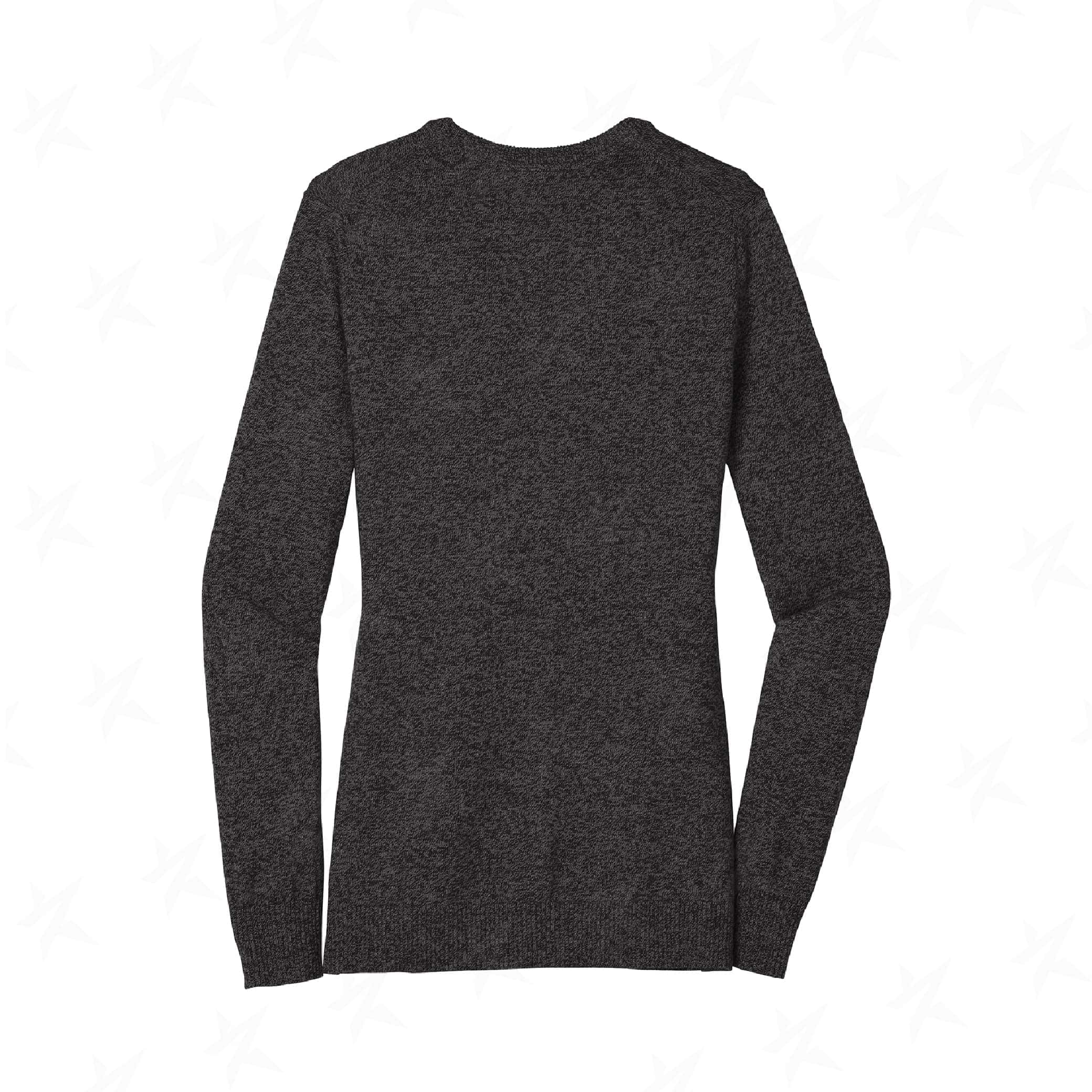 gift-ladies-marled-cardigan-sweater-lsw415-black-marl-back