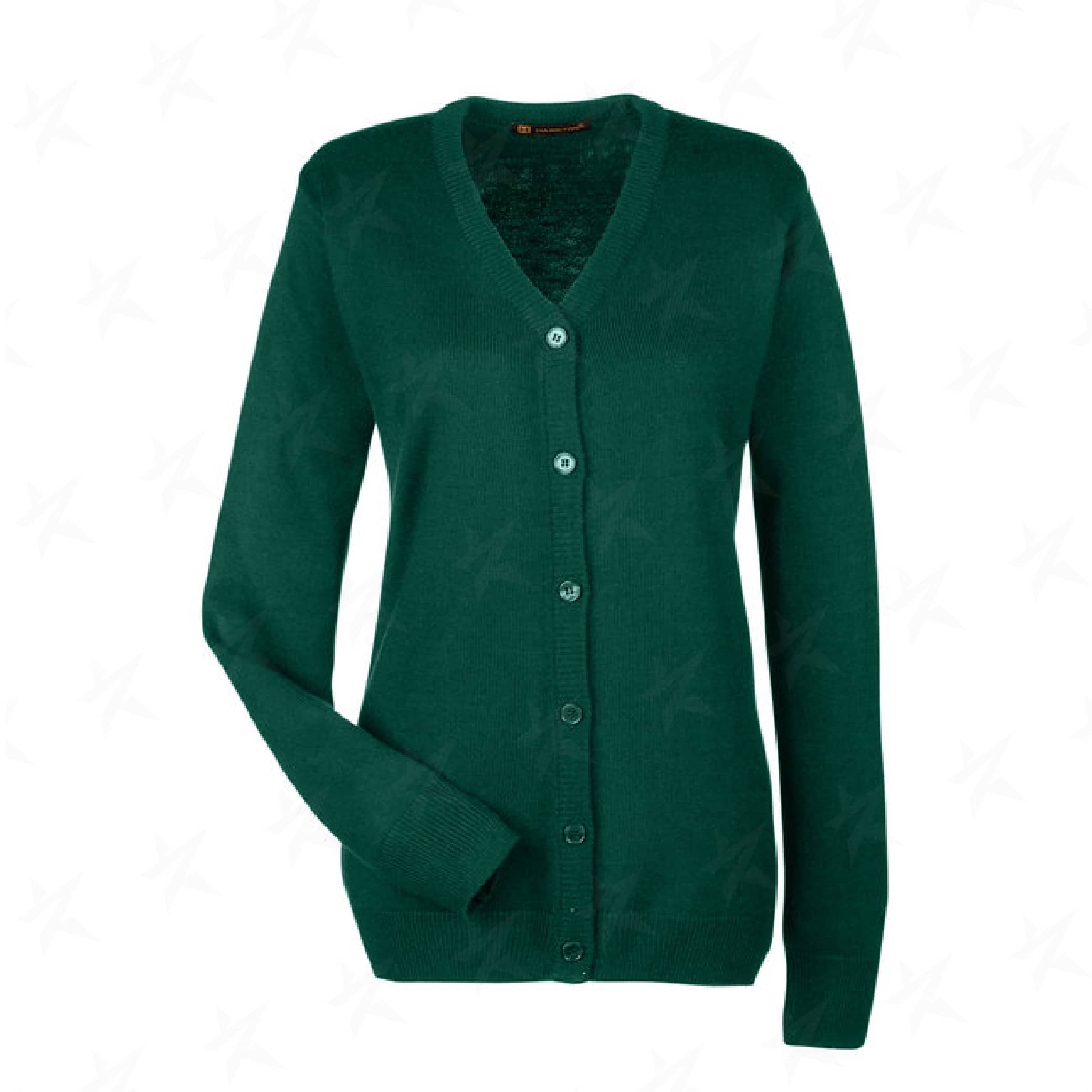 decorated-ladies-cardigan-sweater-M425W-hunter
