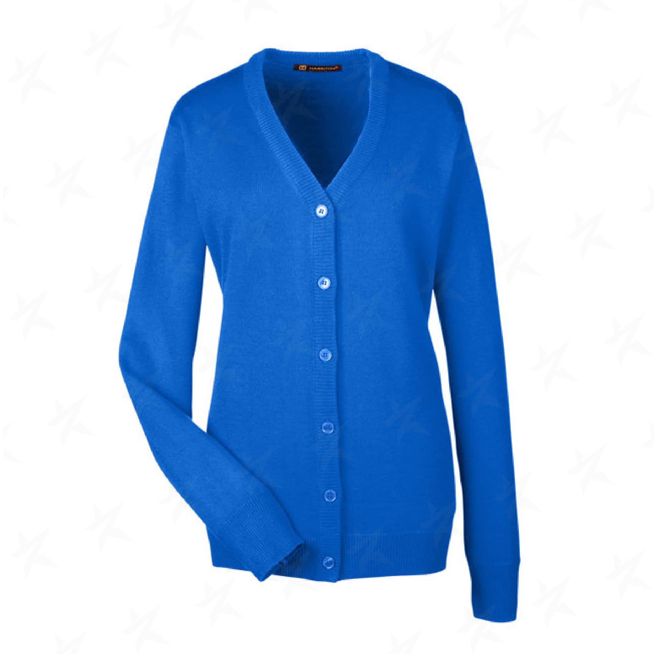 decorated-ladies-cardigan-sweater-M425W-royal-blue