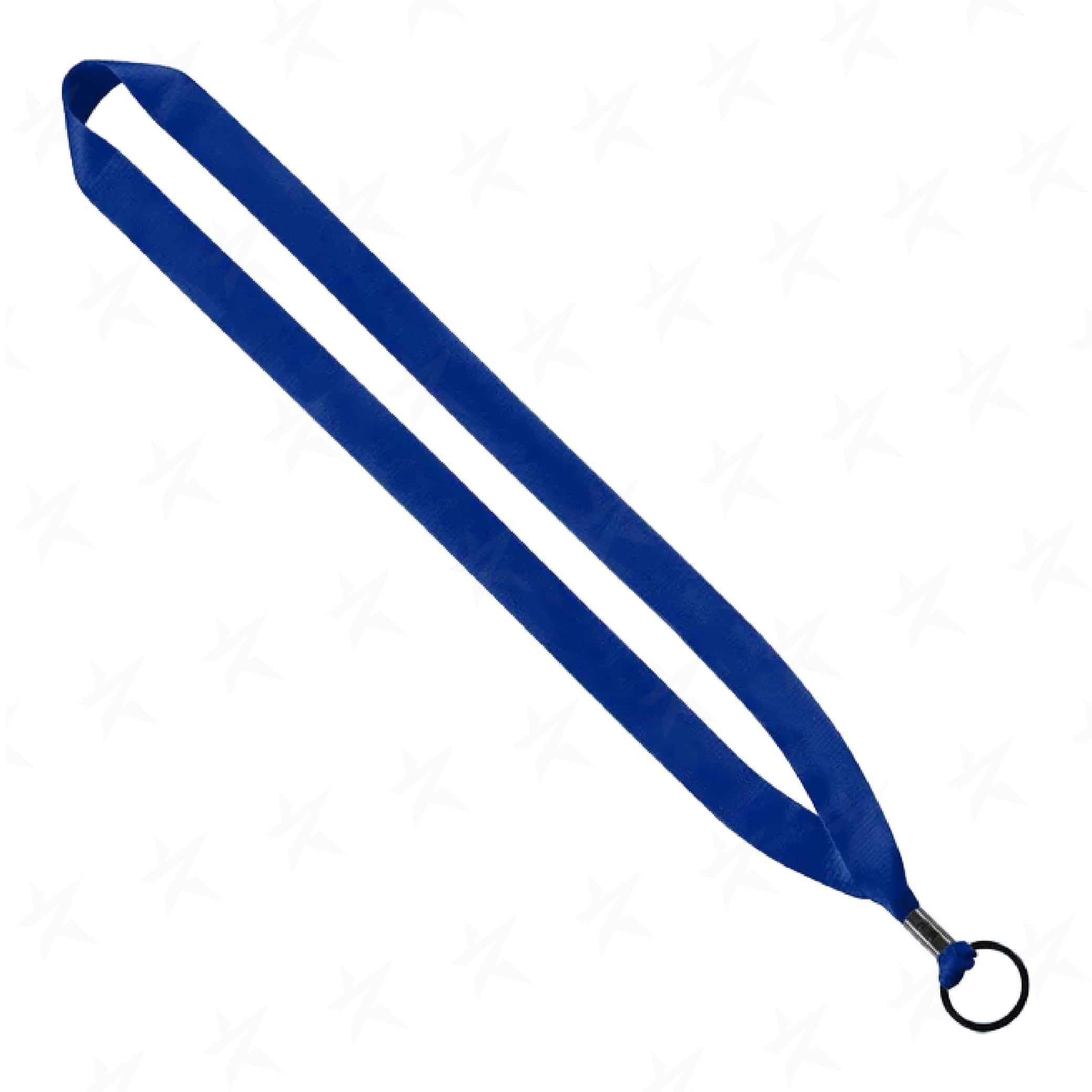 custom-3-4-poly-lanyard-w-metal-crimp-lp34m-royal-blue