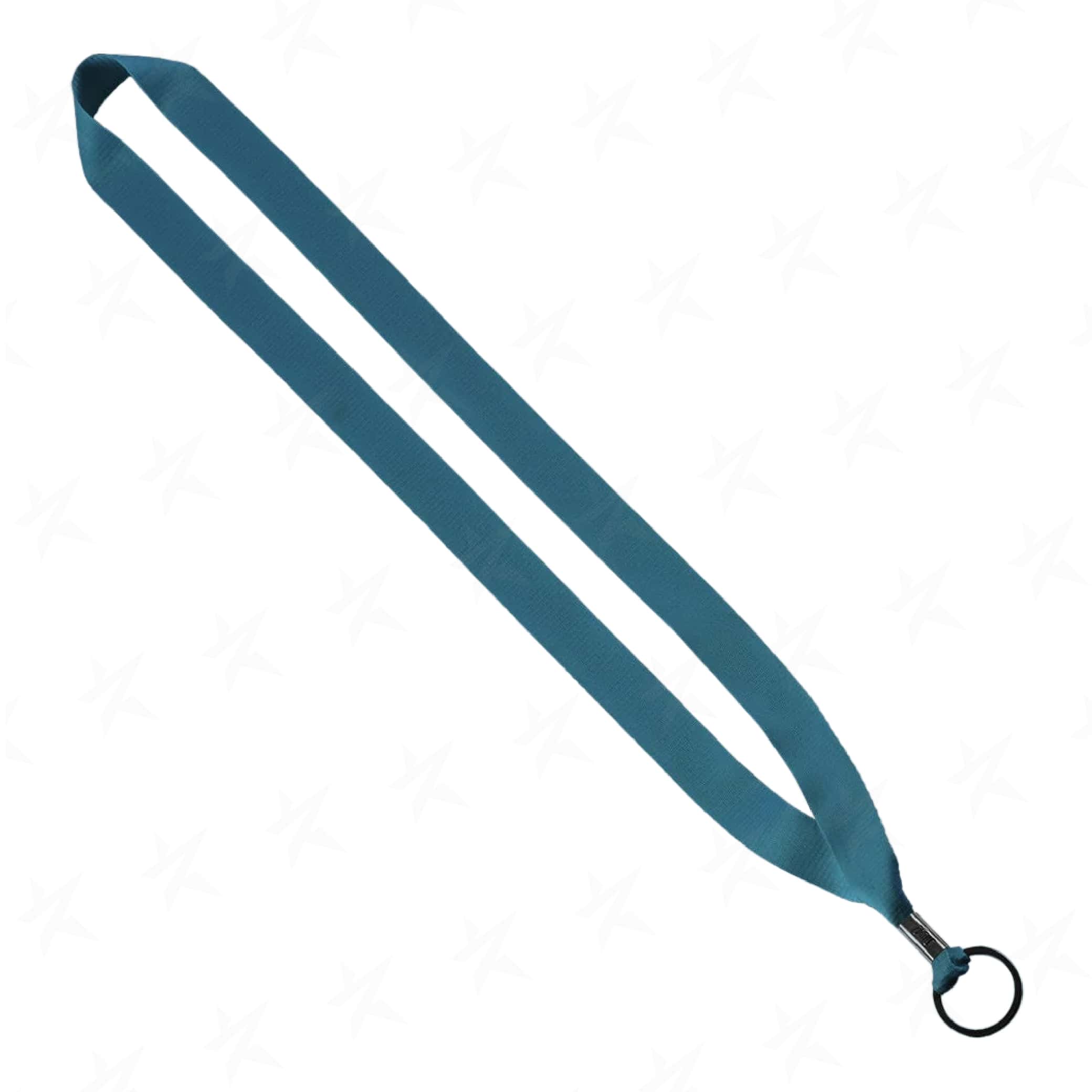 custom-3-4-poly-lanyard-w-metal-crimp-lp34m-turquoise