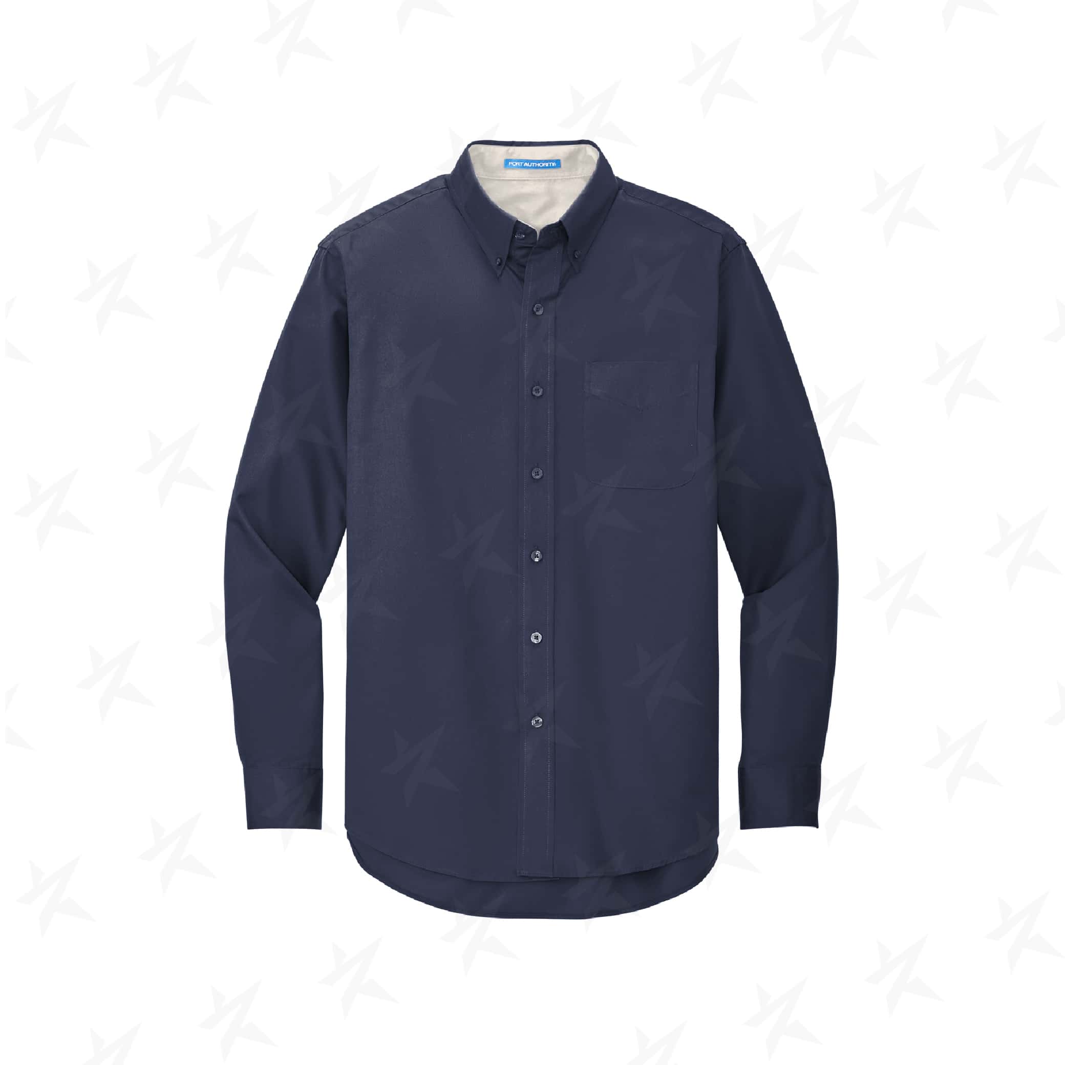 advertising-long-sleeve-easy-care-shirt-navy