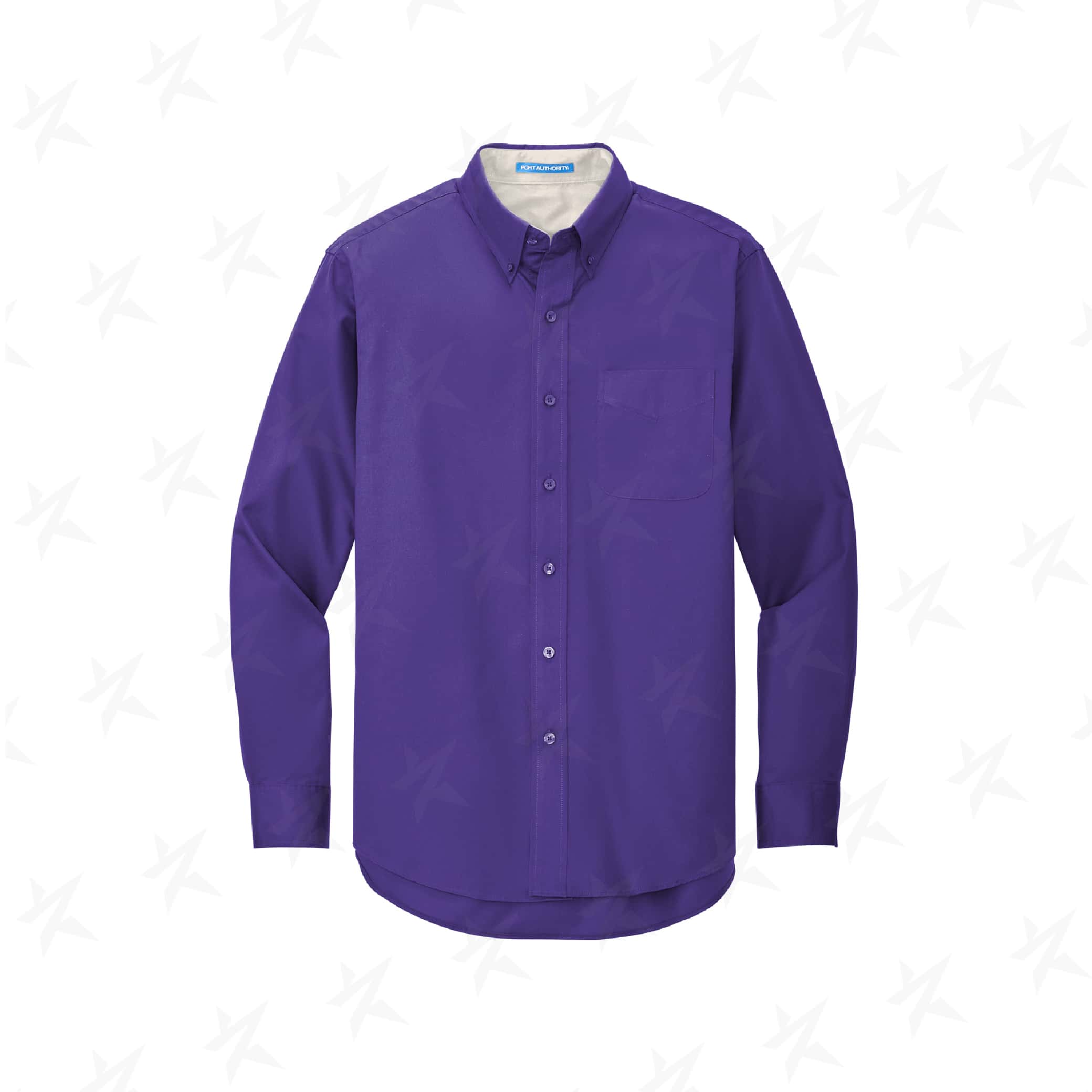 advertising-long-sleeve-easy-care-shirt-purple