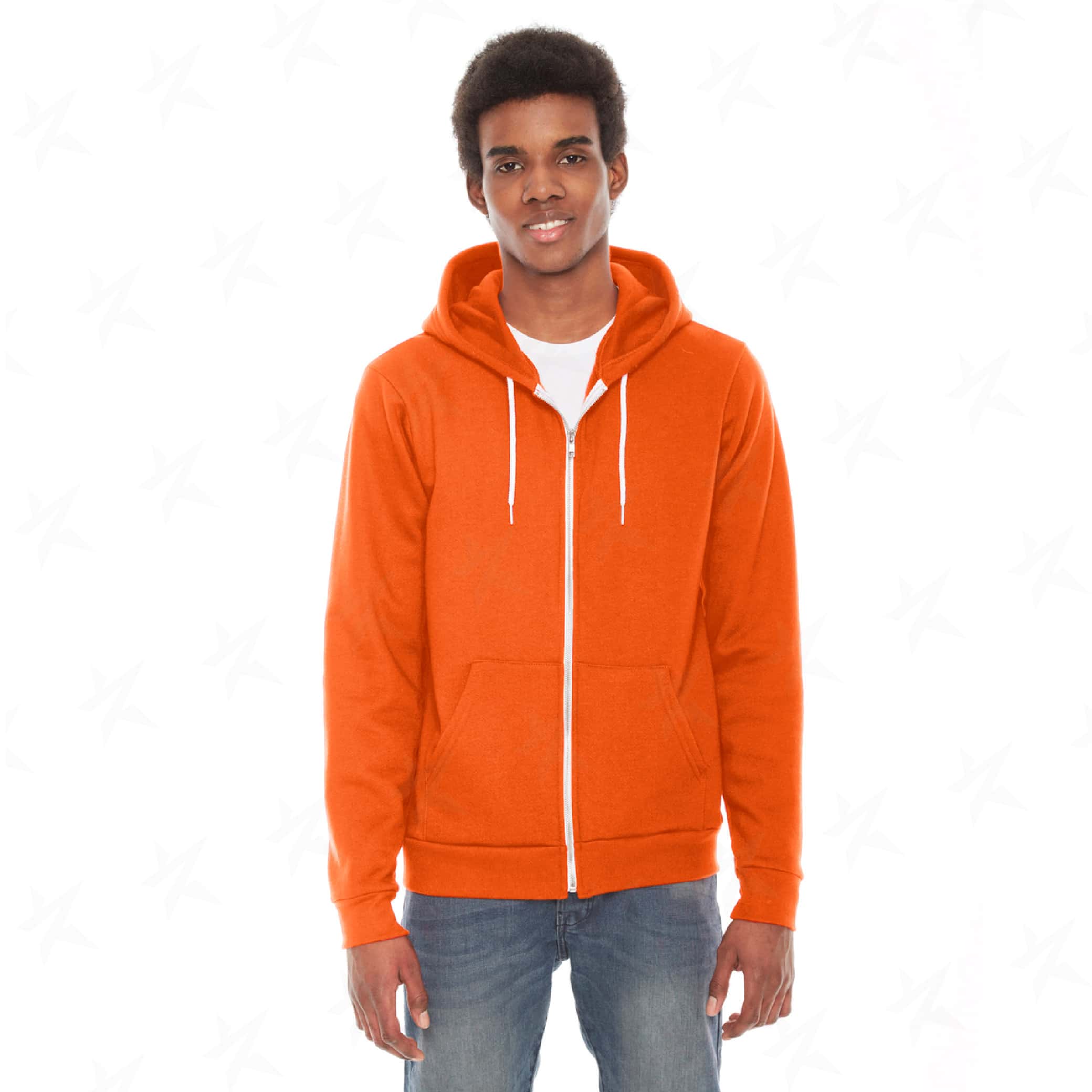 decorated-unisex-flex-fleece-zip-hoodie-F497W-orange