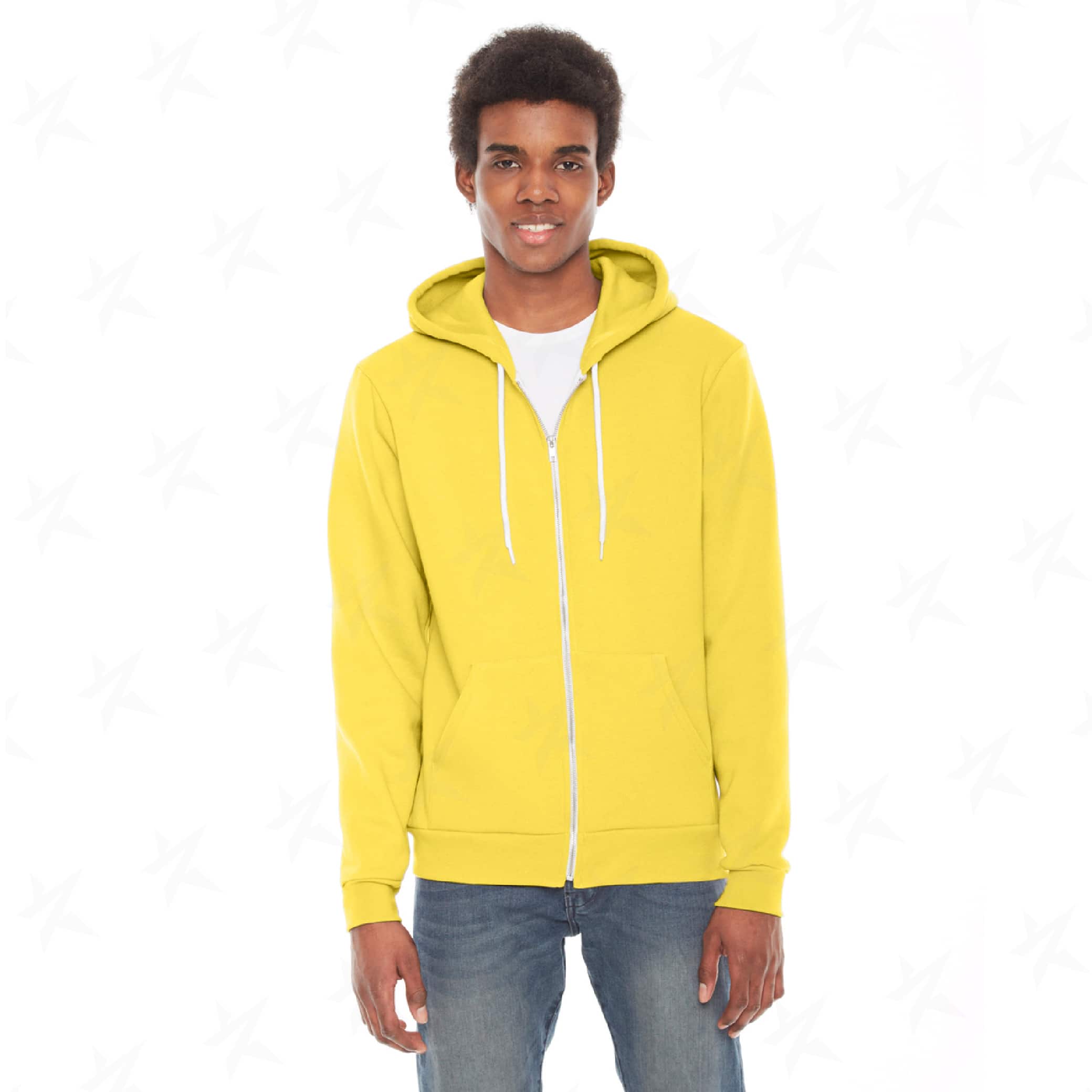 decorated-unisex-flex-fleece-zip-hoodie-F497W-yellow