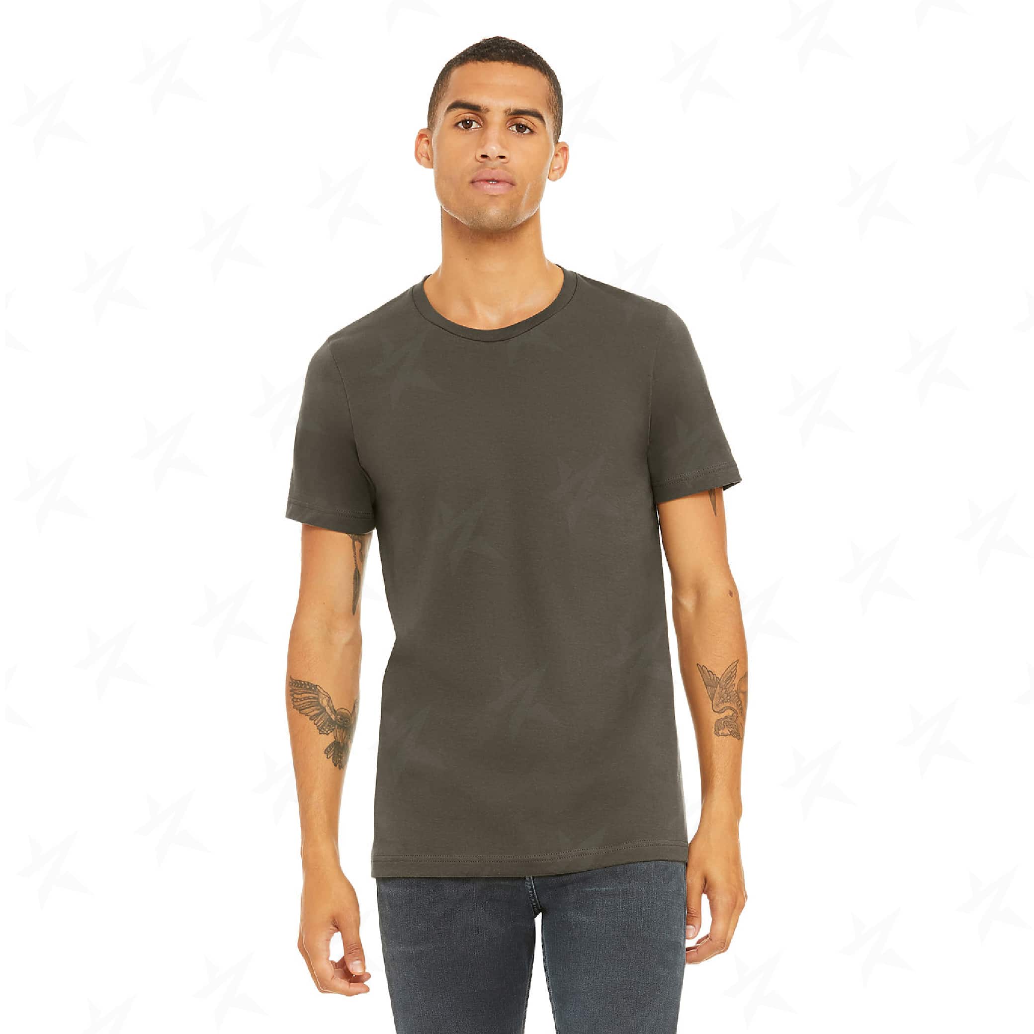 custom-bella-canvas-unisex-t-shirt-3001c-army