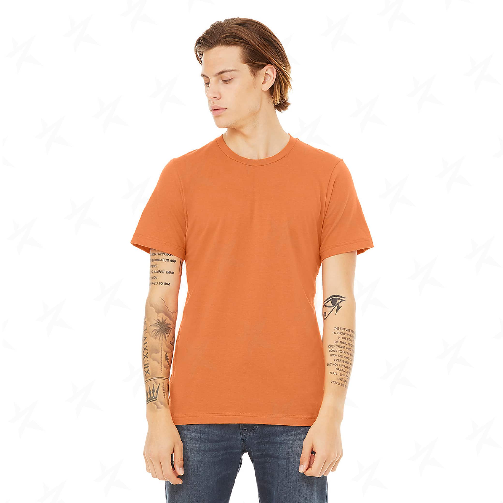 custom-bella-canvas-unisex-t-shirt-3001c-burnt-orange