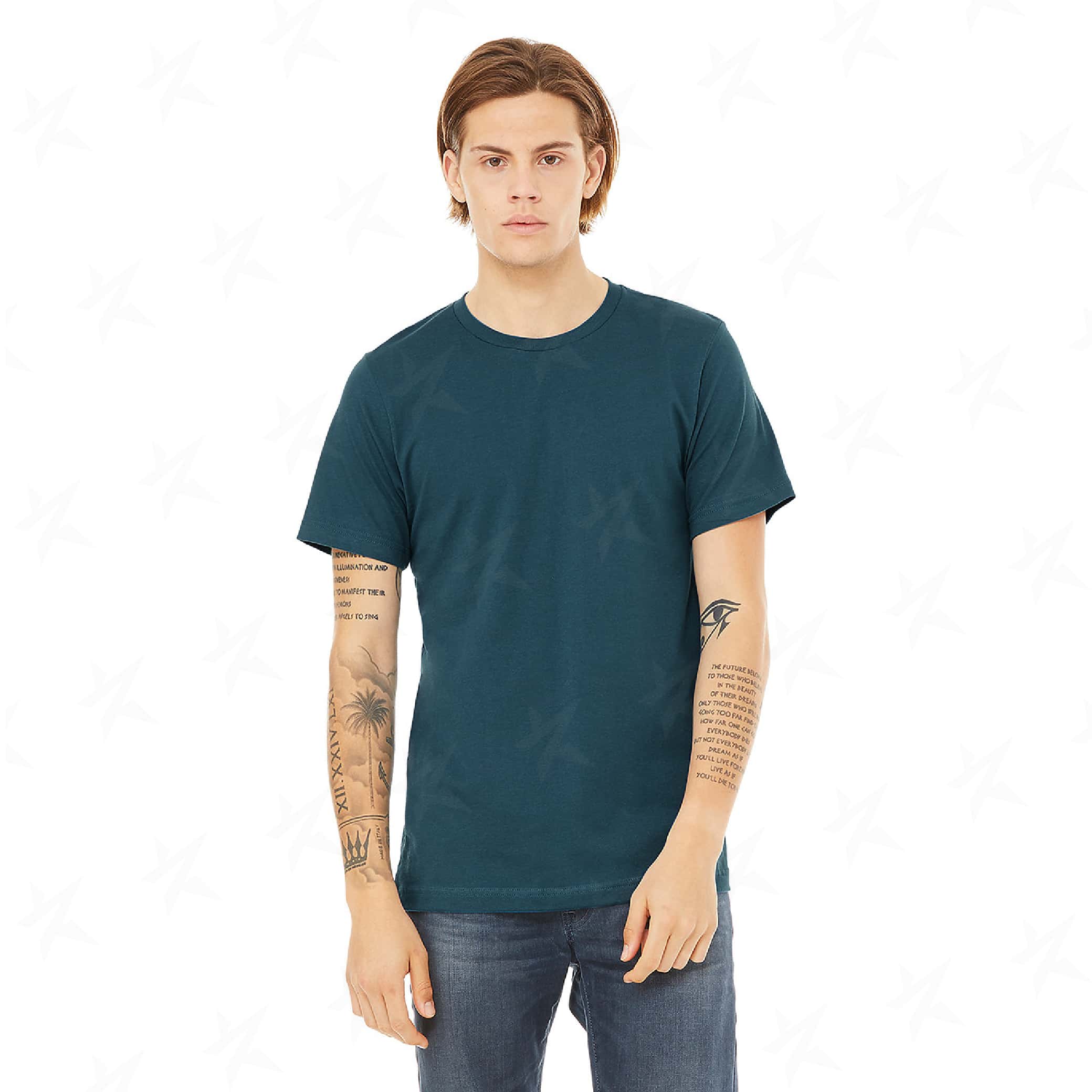 custom-bella-canvas-unisex-t-shirt-3001c-deep-teal