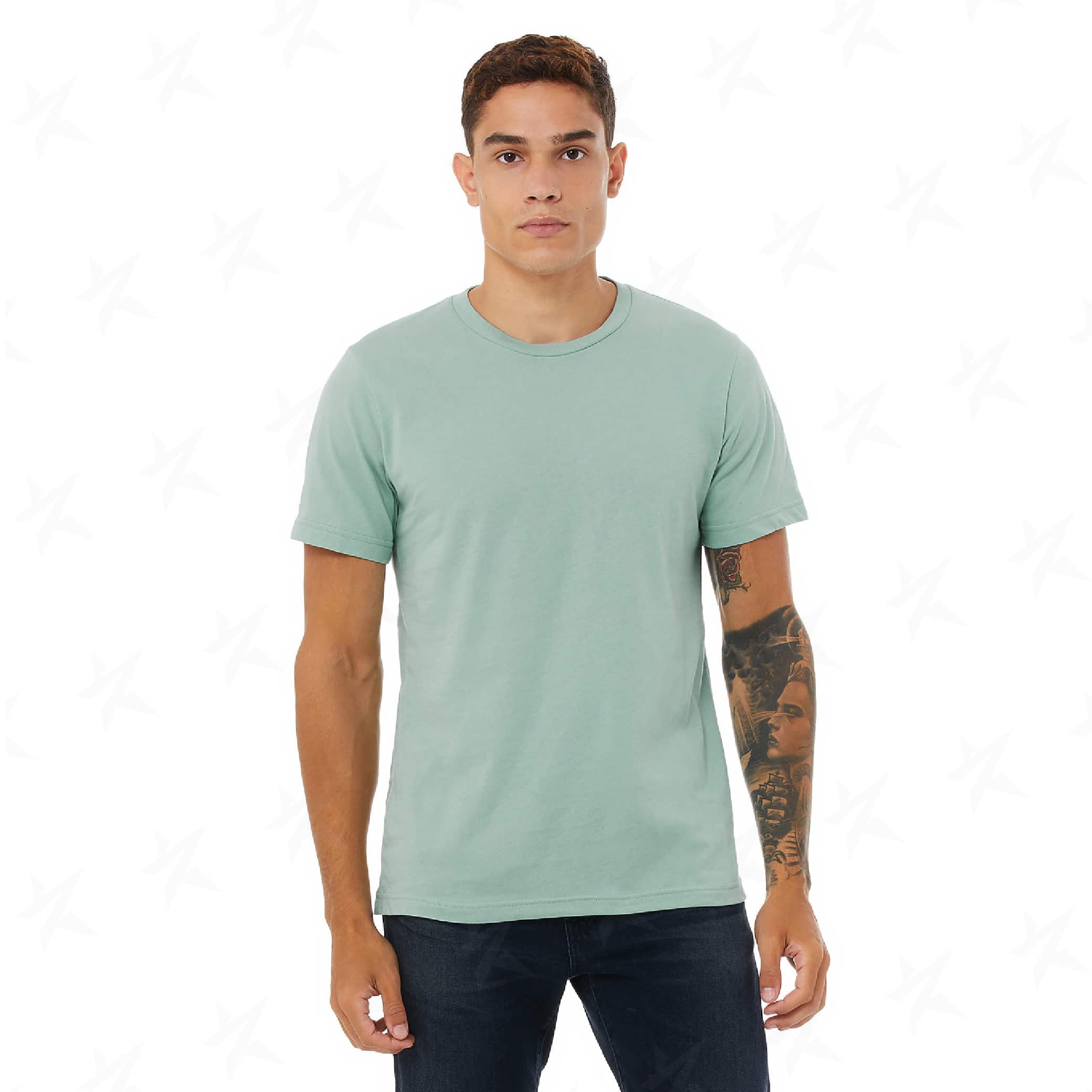 custom-bella-canvas-unisex-t-shirt-3001c-dusty-blue