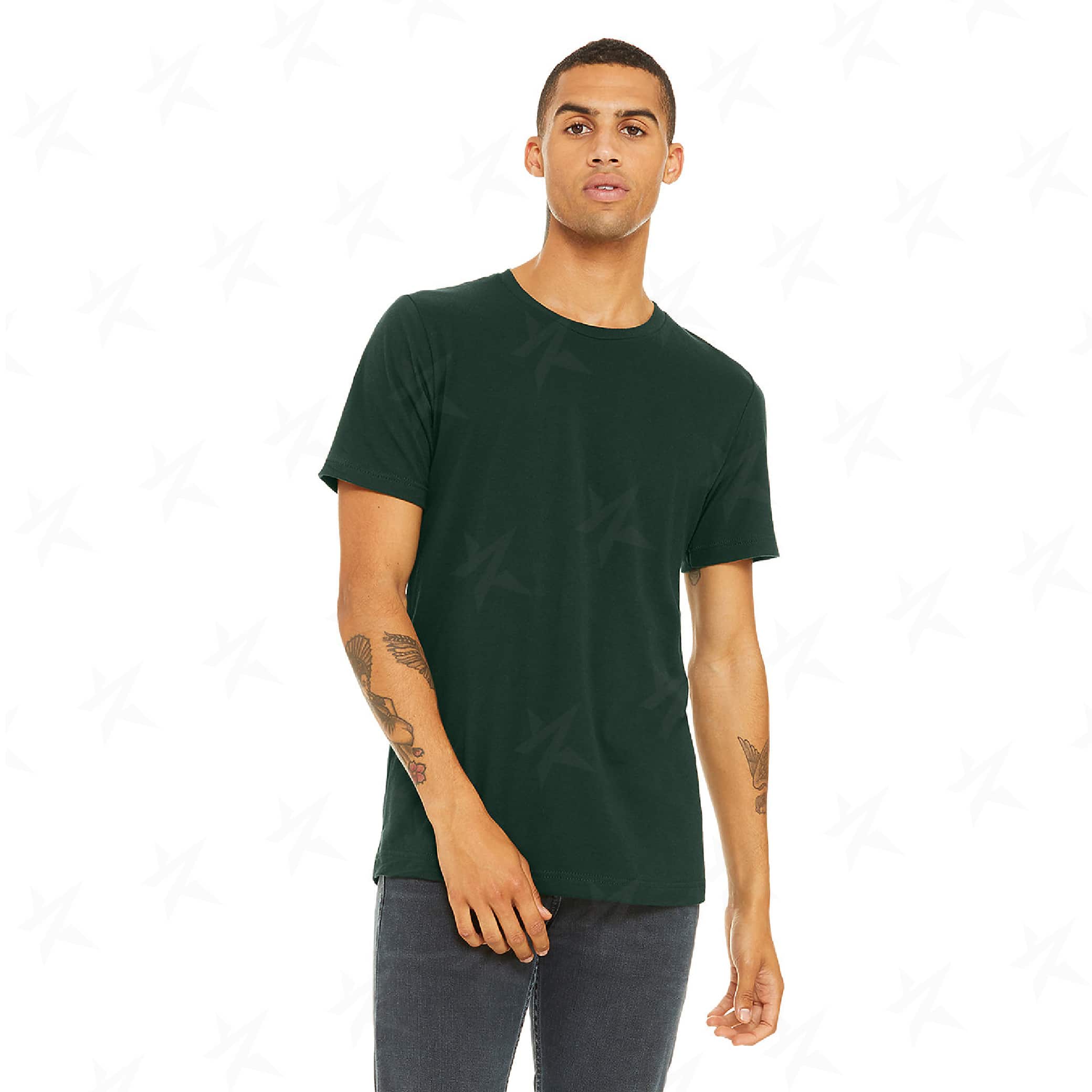 custom-bella-canvas-unisex-t-shirt-3001c-forest