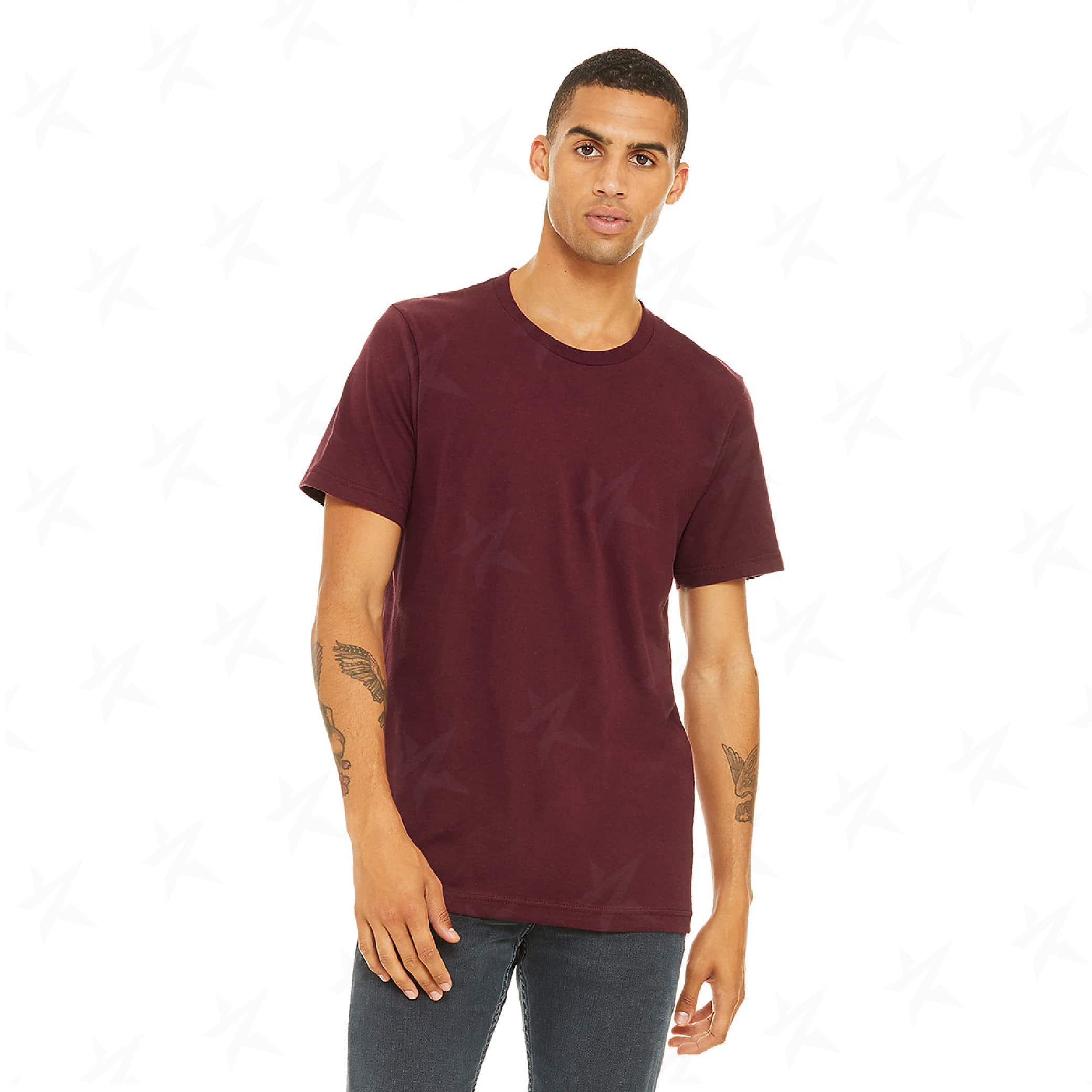 custom-bella-canvas-unisex-t-shirt-3001c-maroon