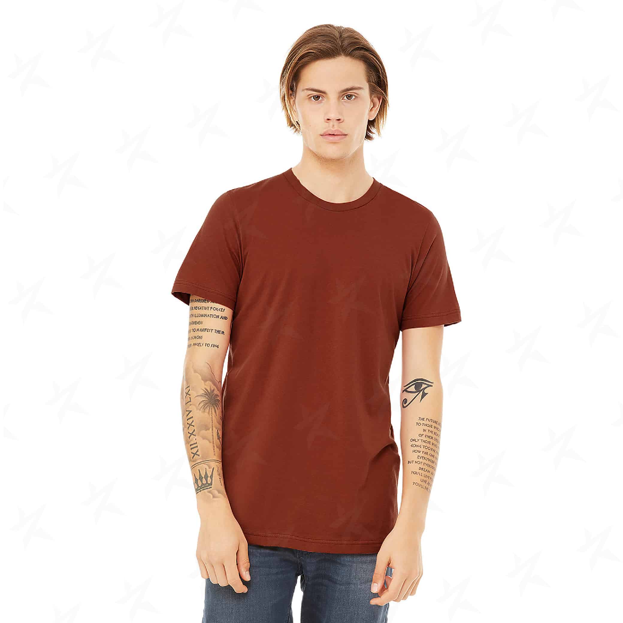 custom-bella-canvas-unisex-t-shirt-3001c-rust