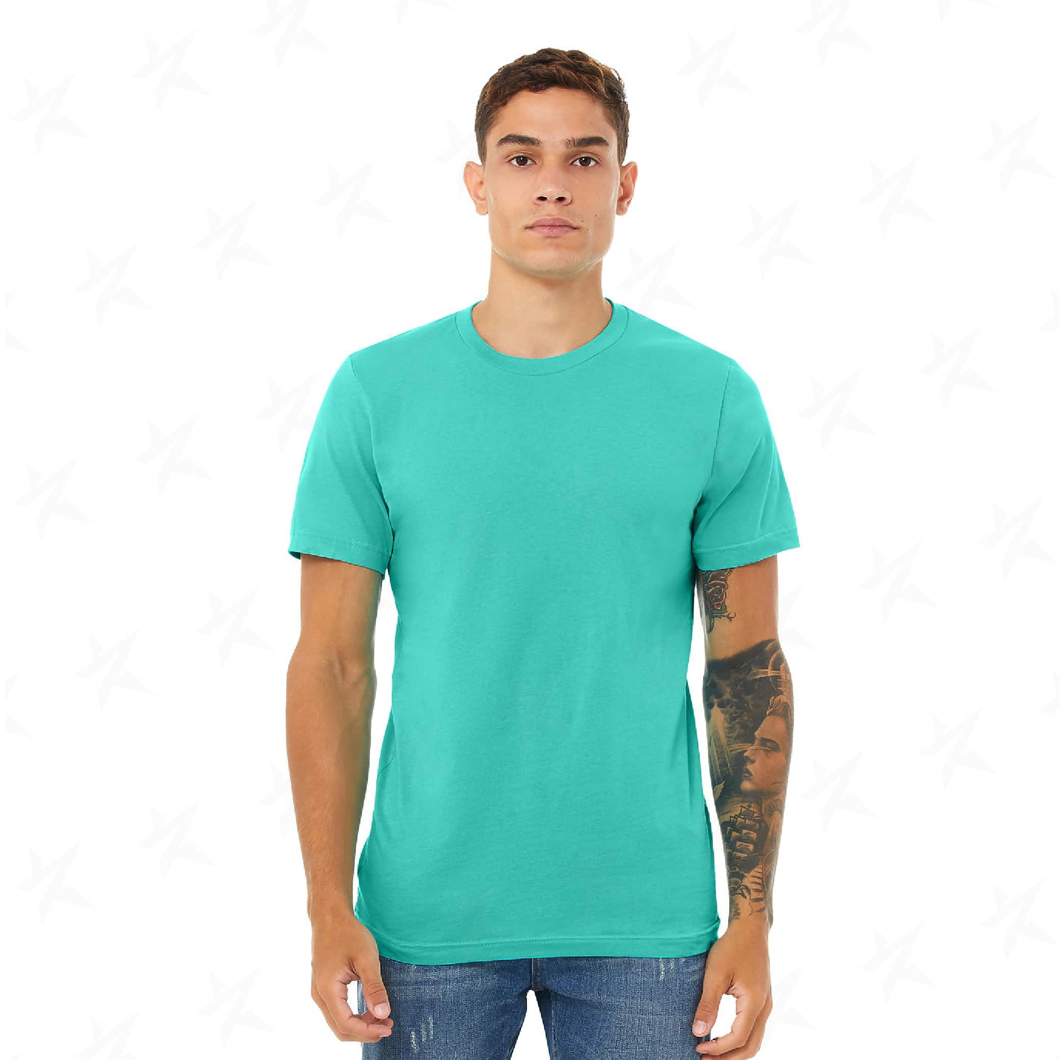 custom-bella-canvas-unisex-t-shirt-3001c-teal