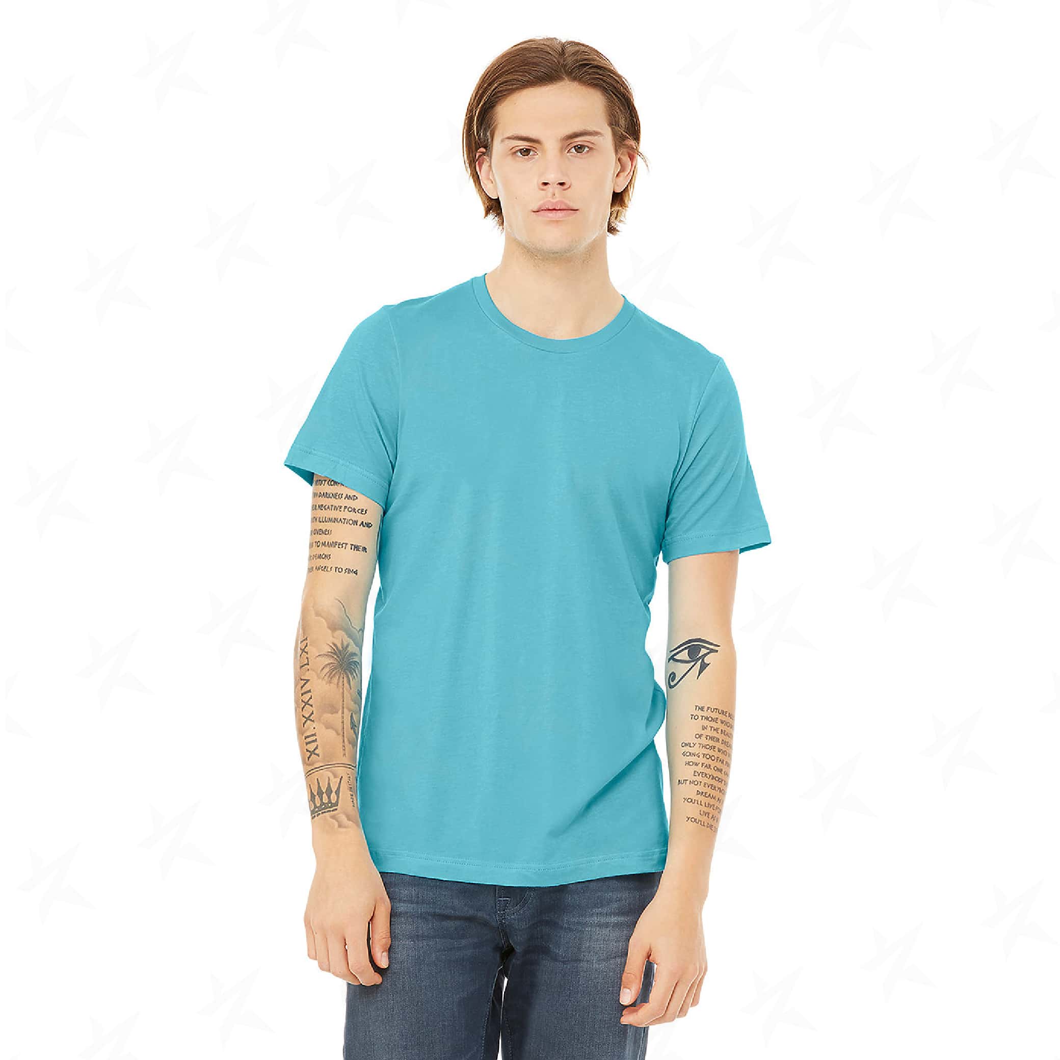 custom-bella-canvas-unisex-t-shirt-3001c-turquoise