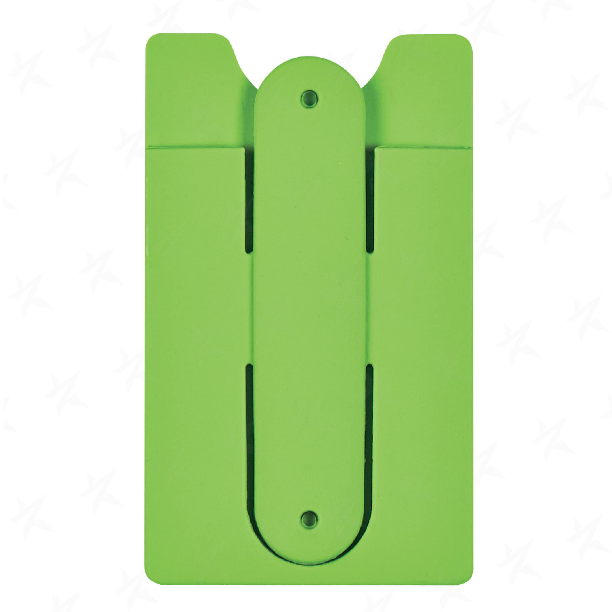 gift-silicone-phone-wallet-with-stand-257-lime-green