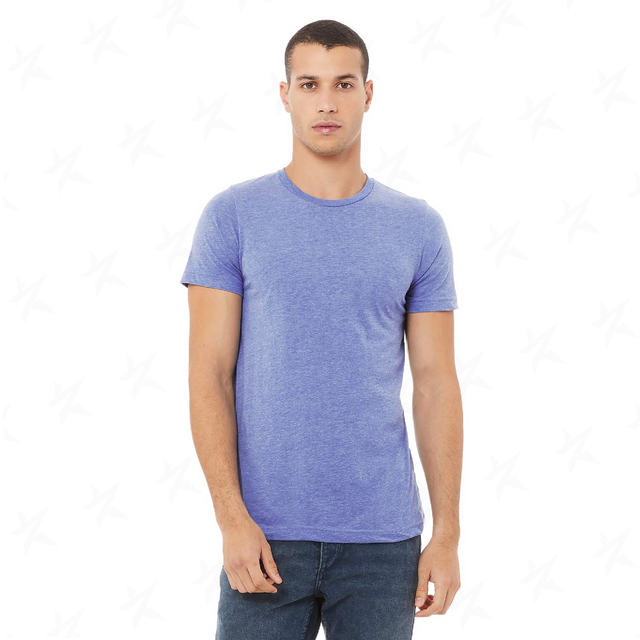 customized-bella-canvas-unisex-triblend-tee-3413c-blue