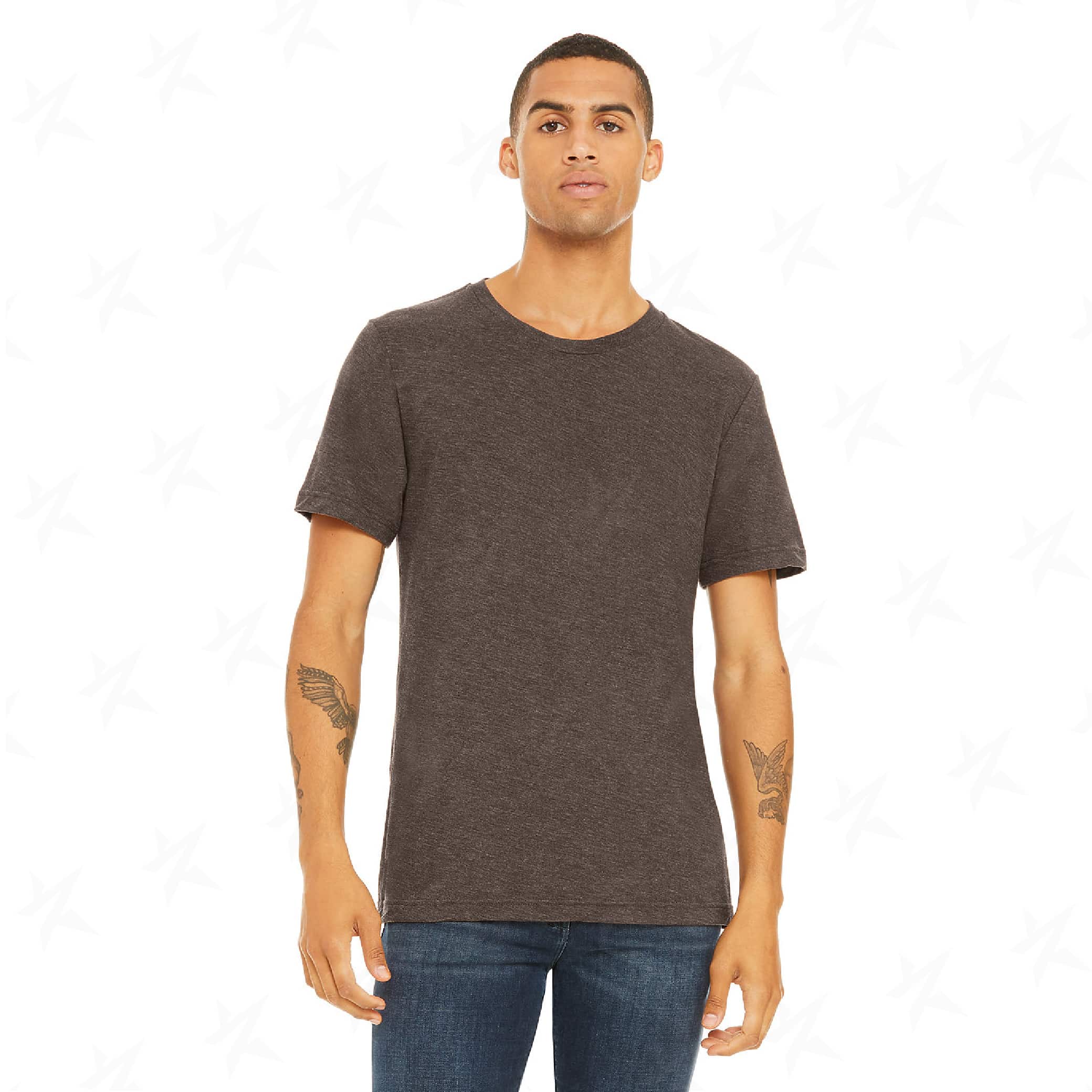 customized-bella-canvas-unisex-triblend-tee-3413c-brown