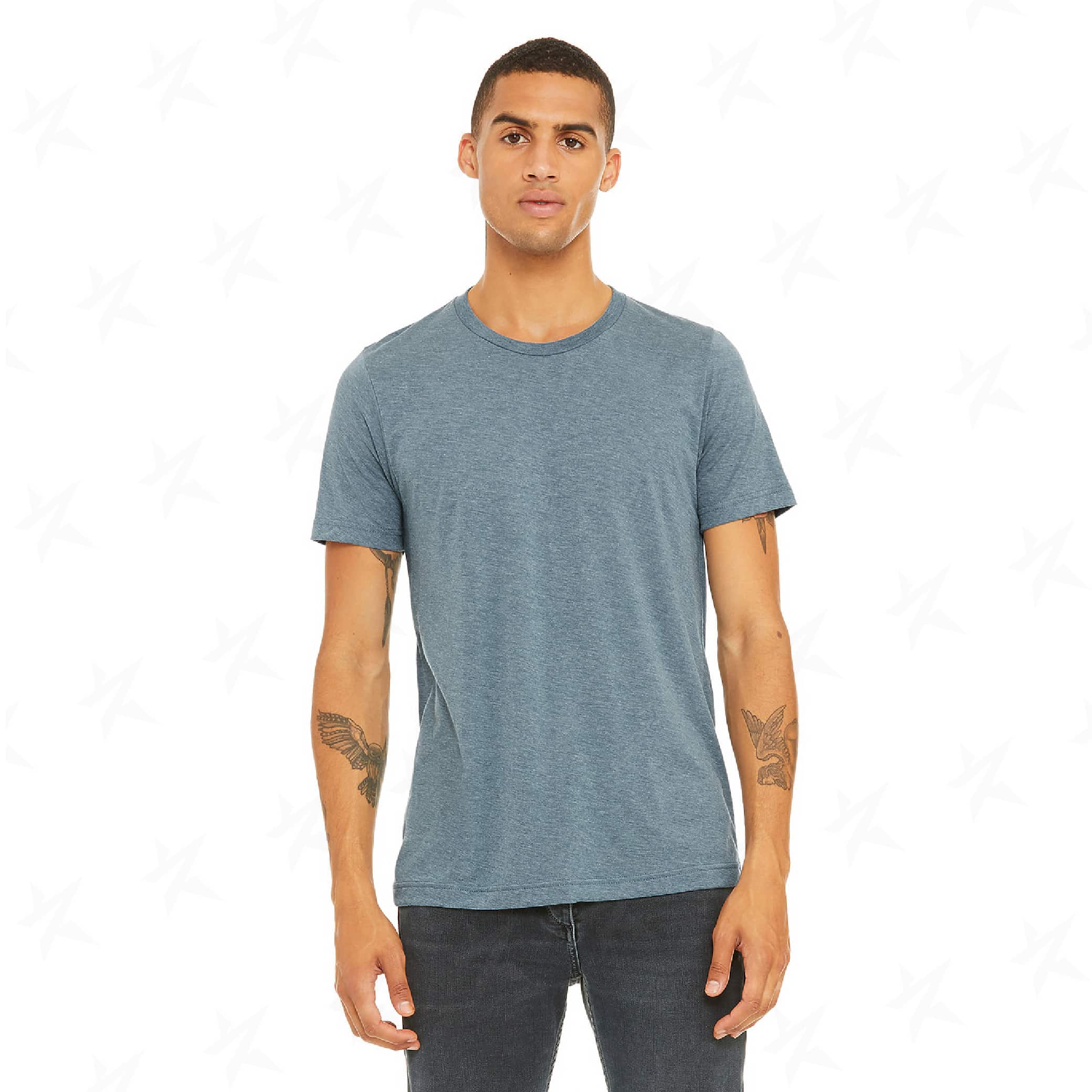 customized-bella-canvas-unisex-triblend-tee-3413c-denim