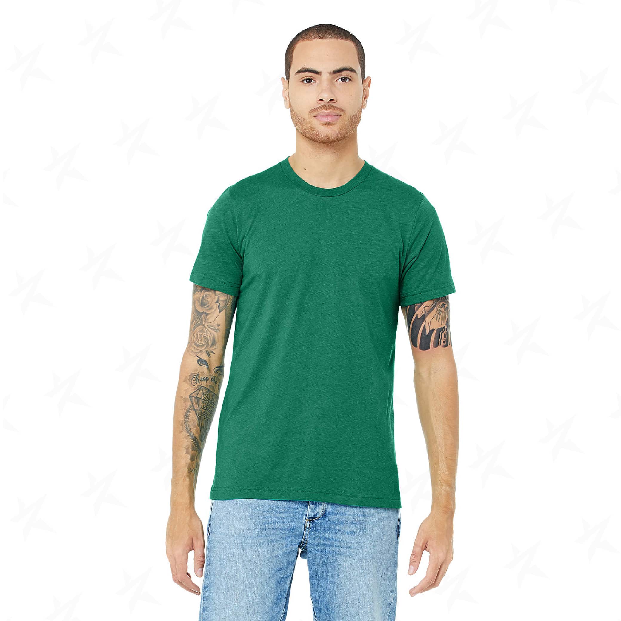 customized-bella-canvas-unisex-triblend-tee-3413c-kelly