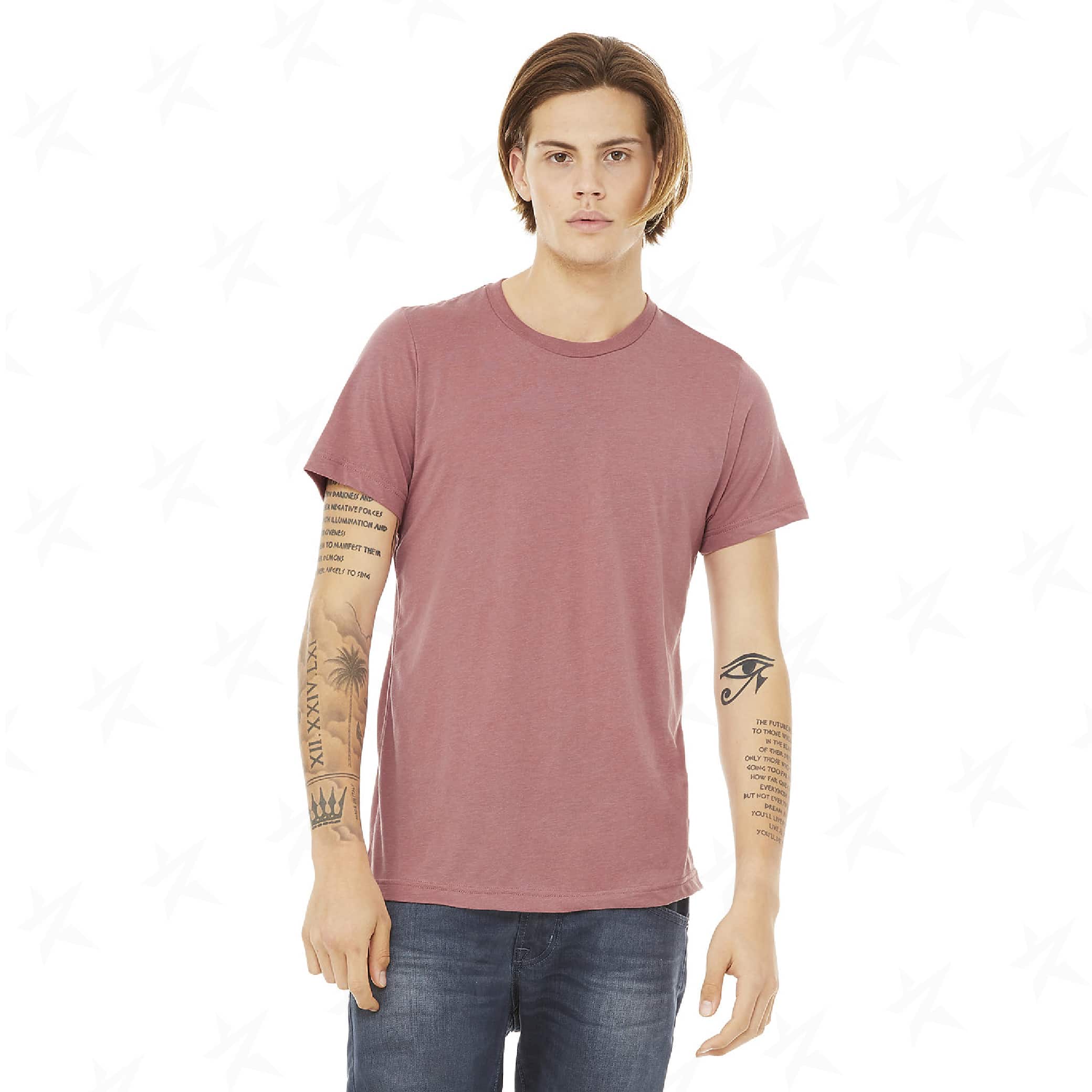 customized-bella-canvas-unisex-triblend-tee-3413c-mouve