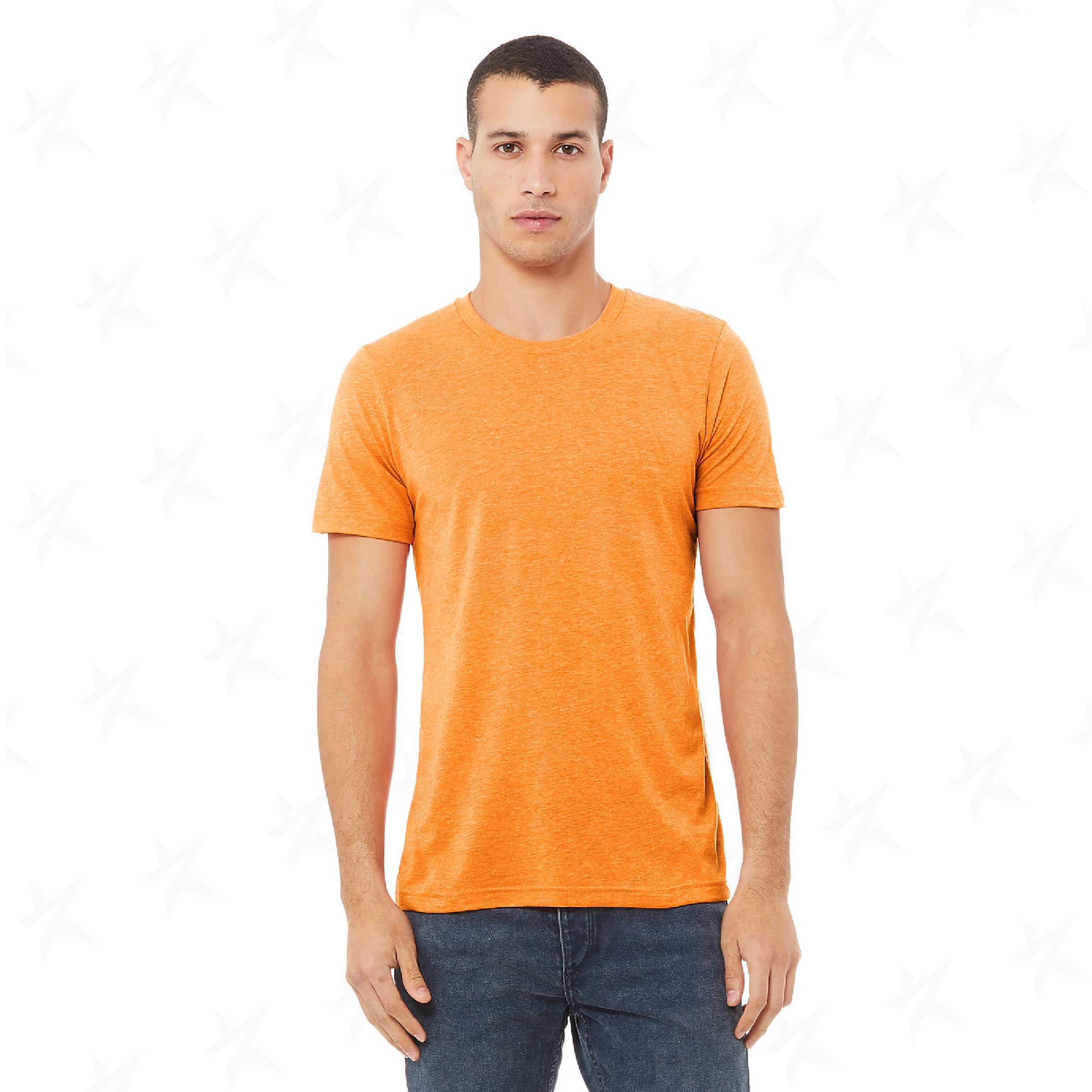 customized-bella-canvas-unisex-triblend-tee-3413c-orange