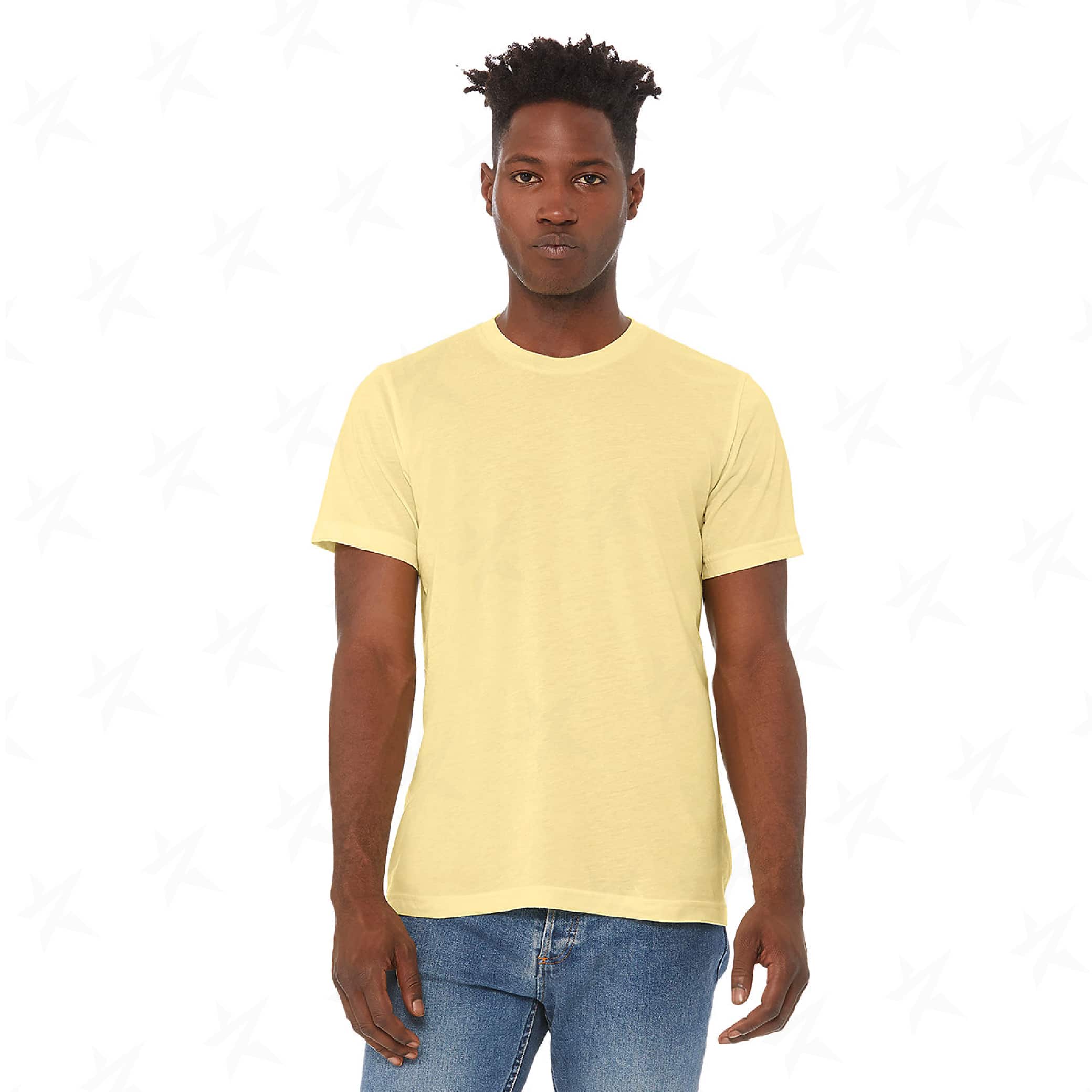 customized-bella-canvas-unisex-triblend-tee-3413c-pale-yellow
