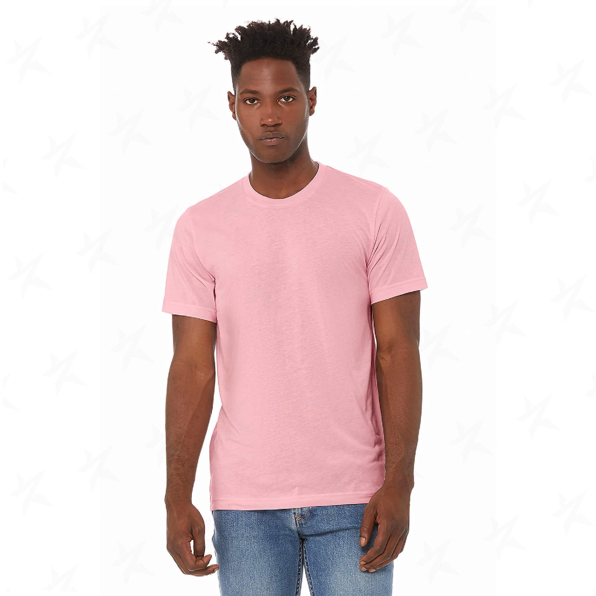 customized-bella-canvas-unisex-triblend-tee-3413c-pink