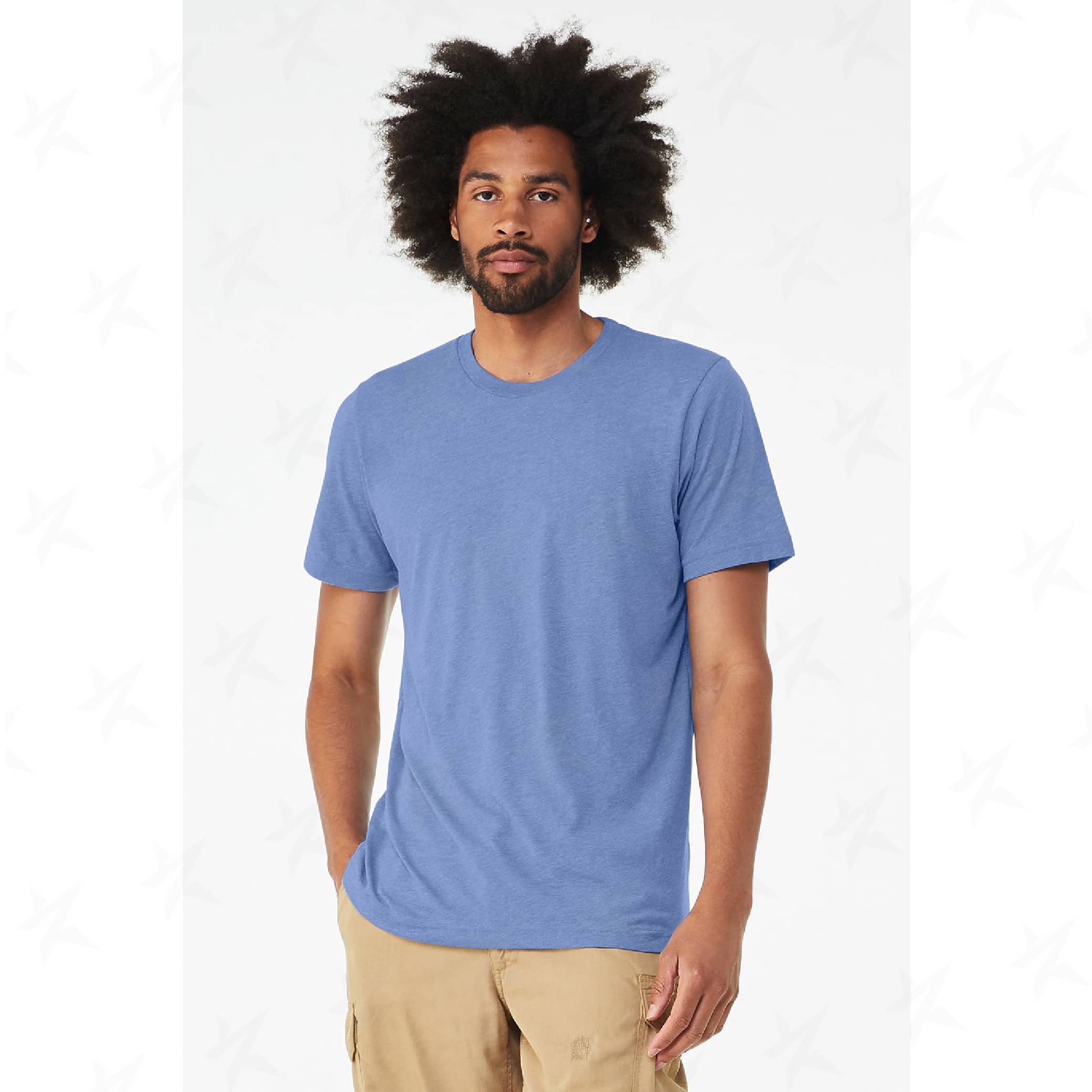 customized-bella-canvas-unisex-triblend-tee-3413c-solid-blue