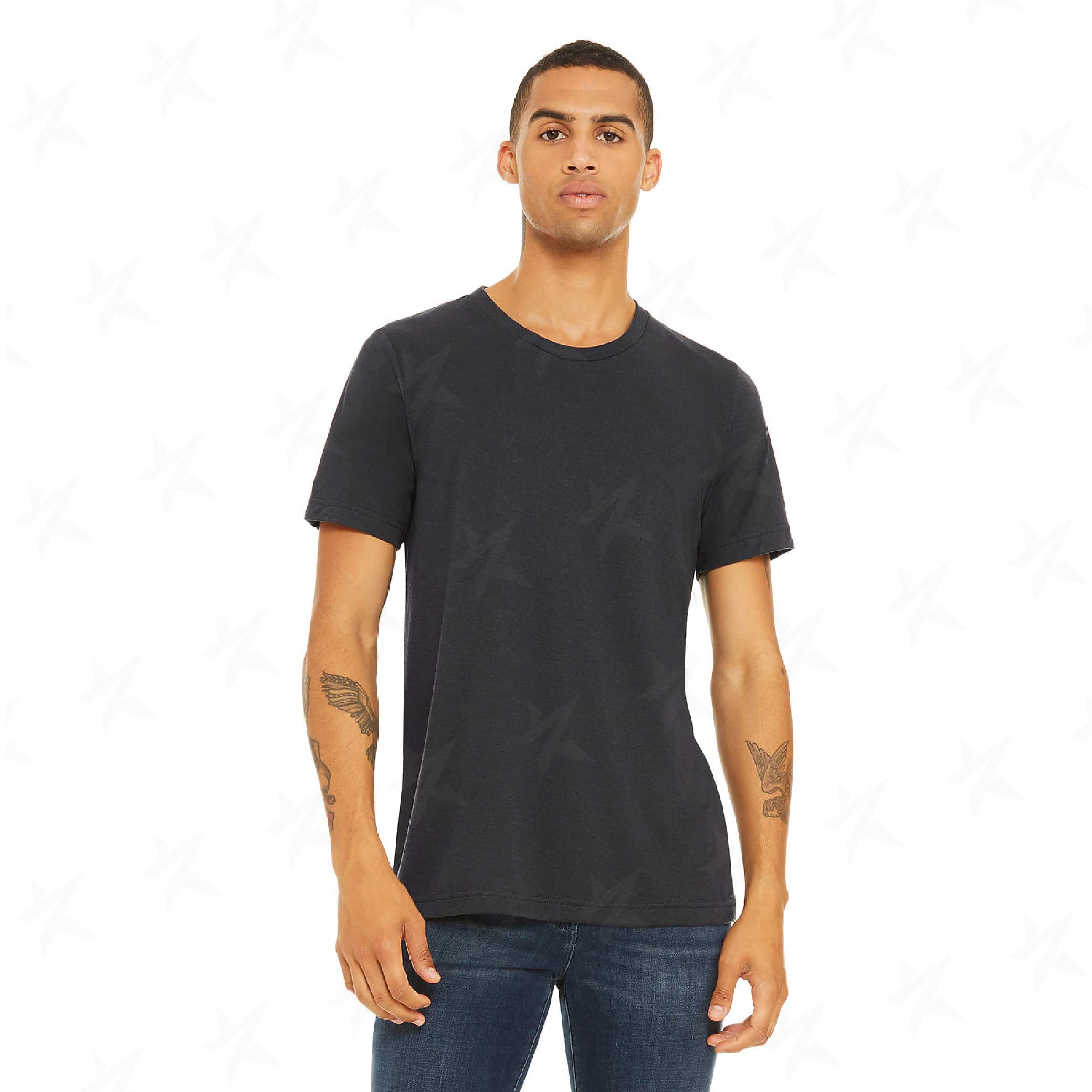 customized-bella-canvas-unisex-triblend-tee-3413c-solid-dark-grey