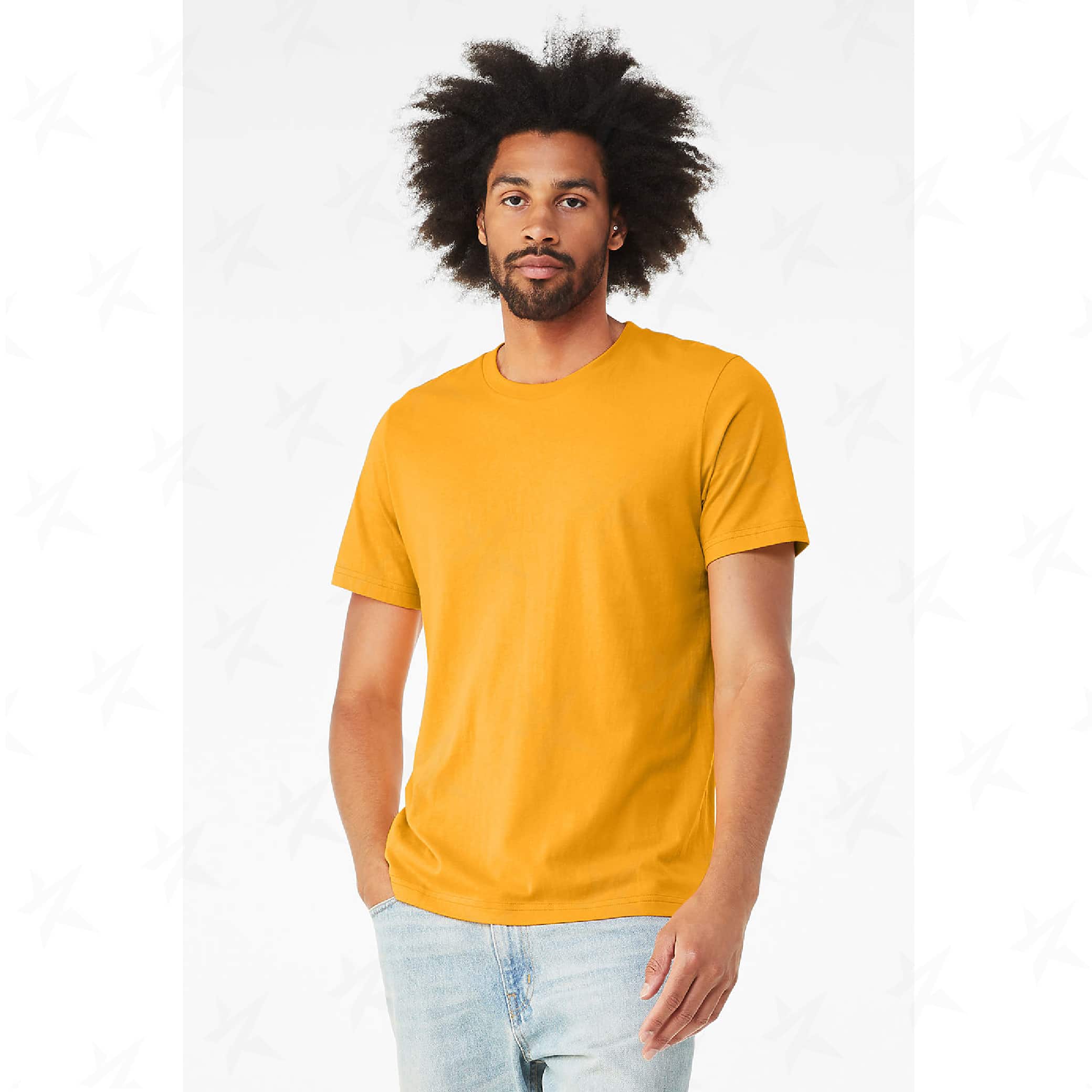 customized-bella-canvas-unisex-triblend-tee-3413c-solid-gold