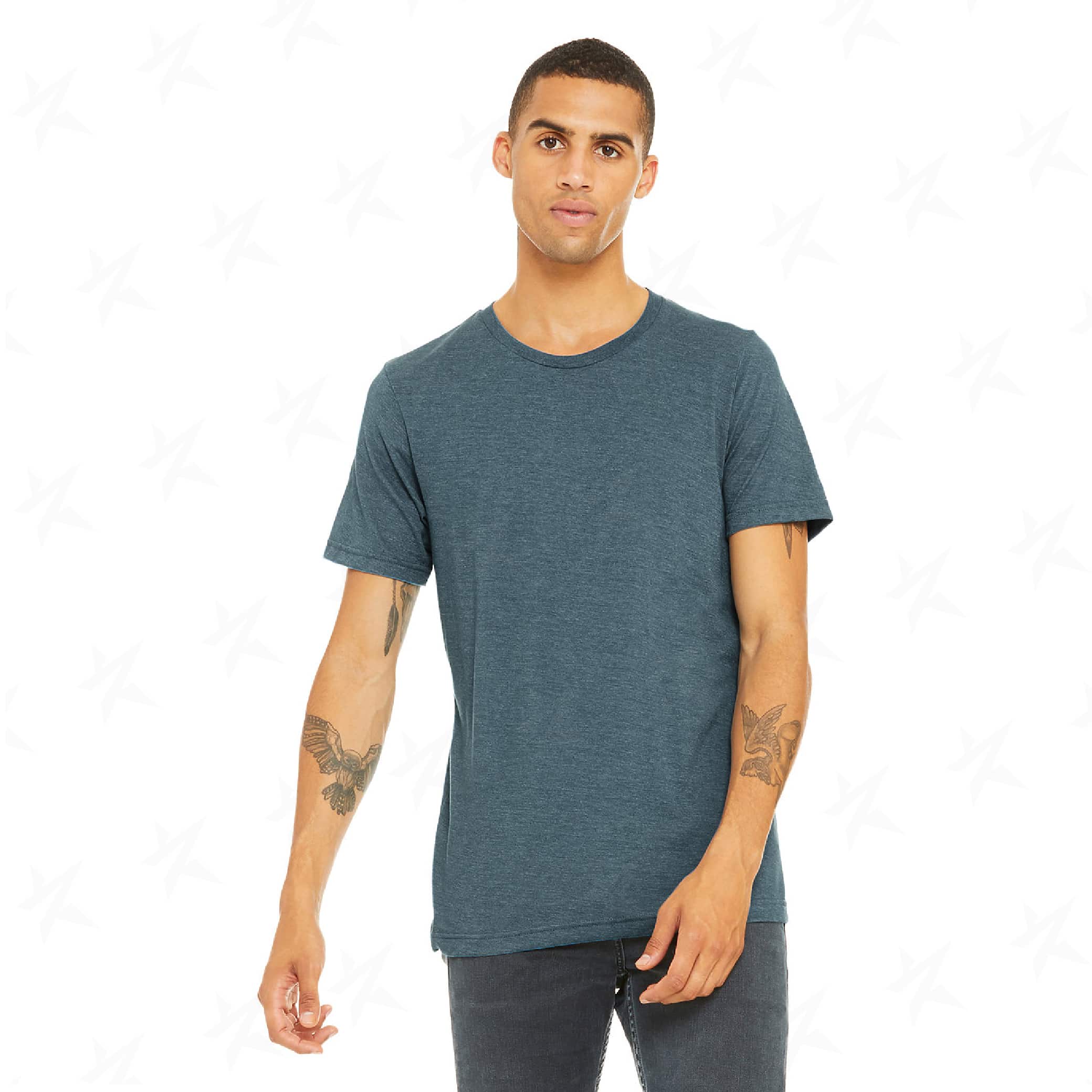 customized-bella-canvas-unisex-triblend-tee-3413c-steel-blue