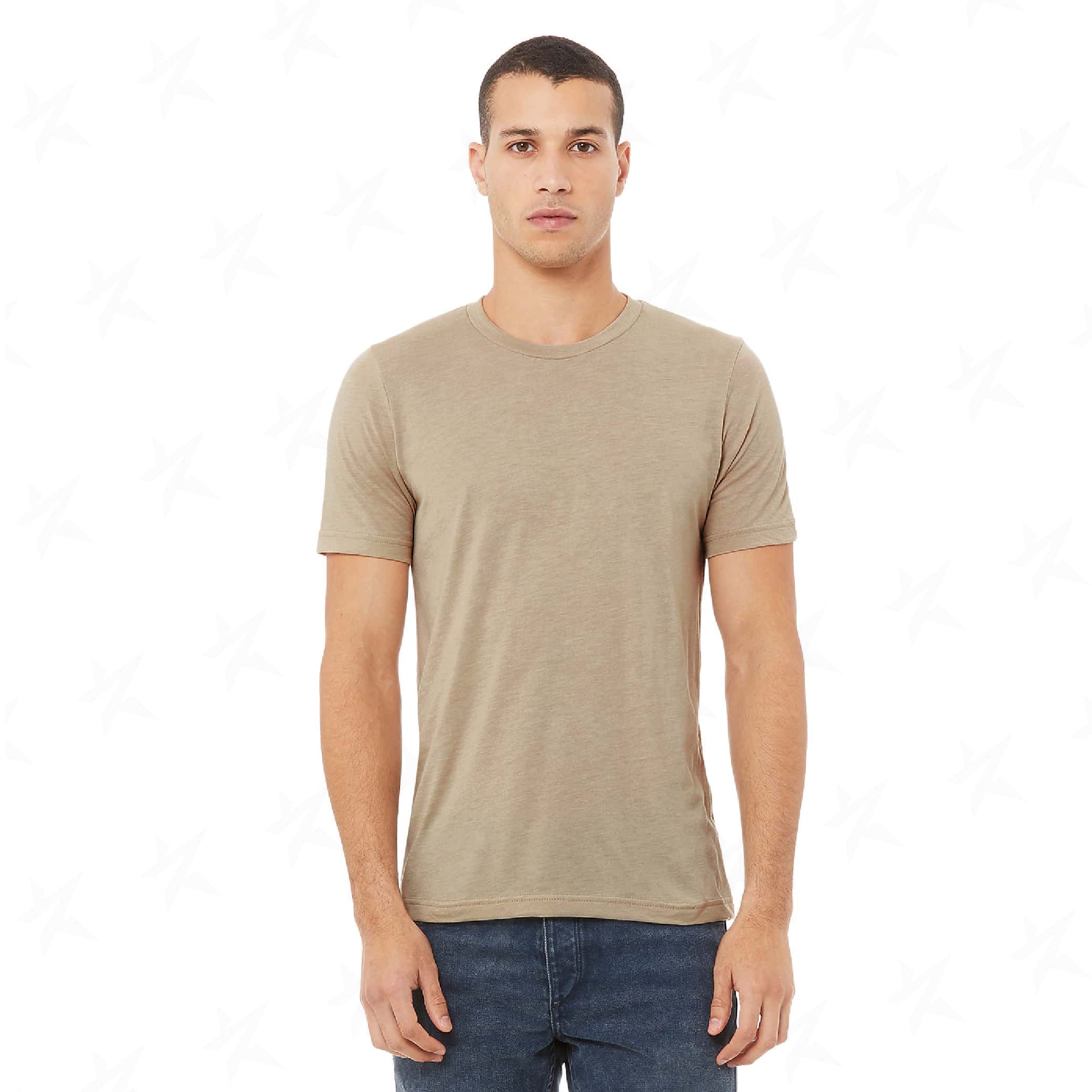 customized-bella-canvas-unisex-triblend-tee-3413c-tan
