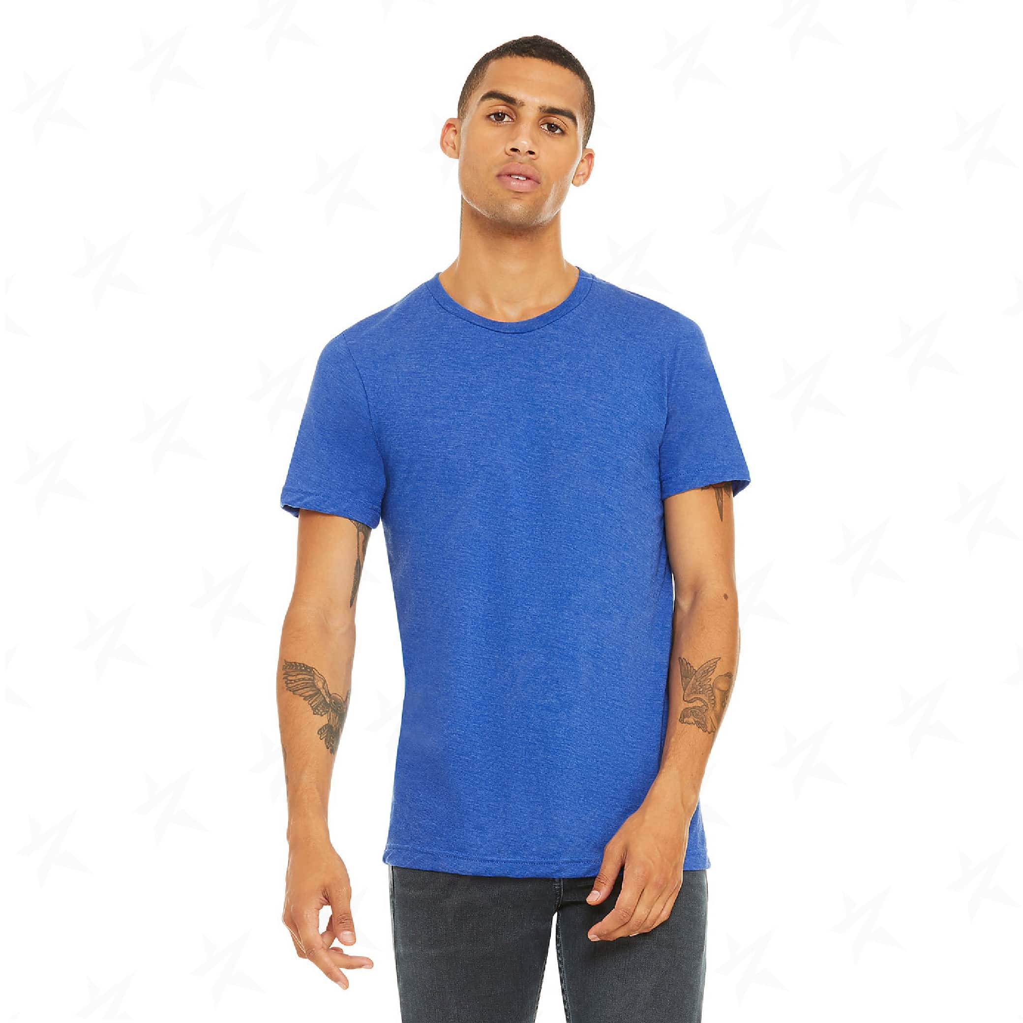 customized-bella-canvas-unisex-triblend-tee-3413c-true-royal