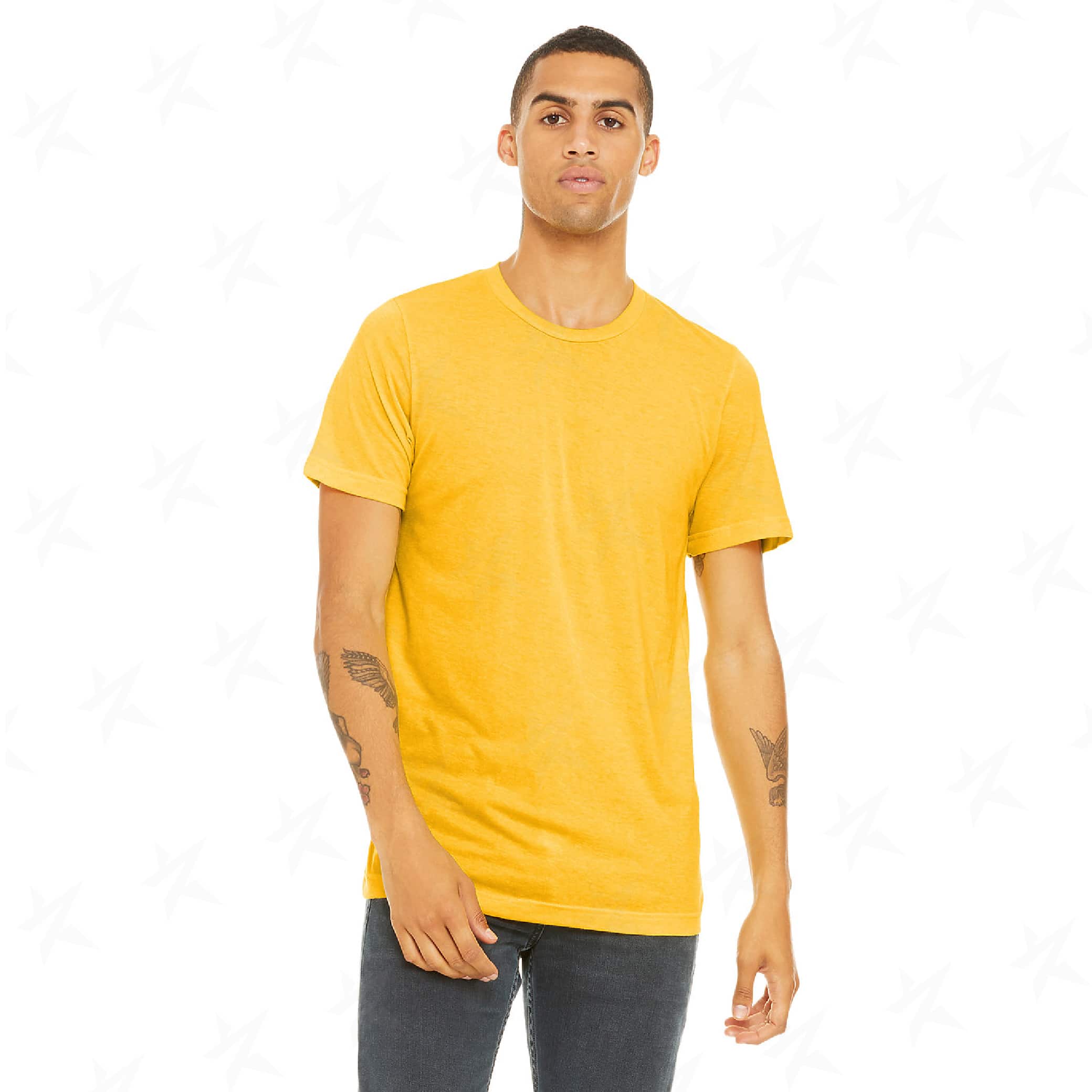 customized-bella-canvas-unisex-triblend-tee-3413c-yellow-gold