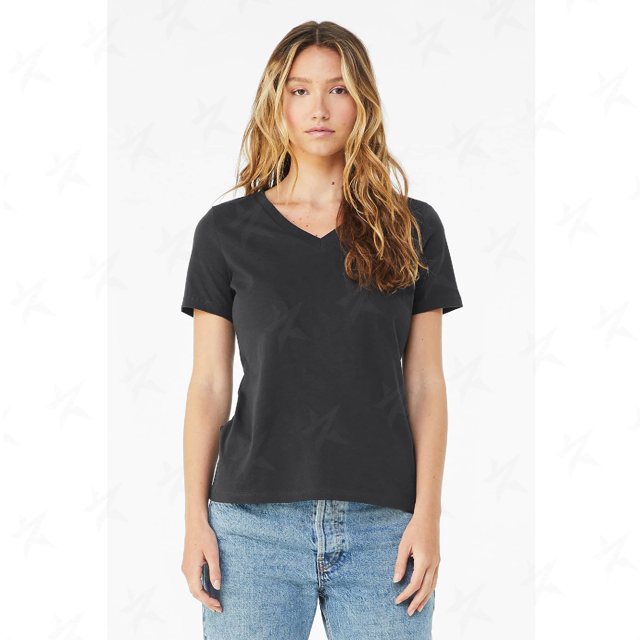 promotional-womens-relaxed-v-neck-tee-6405-dark-grey